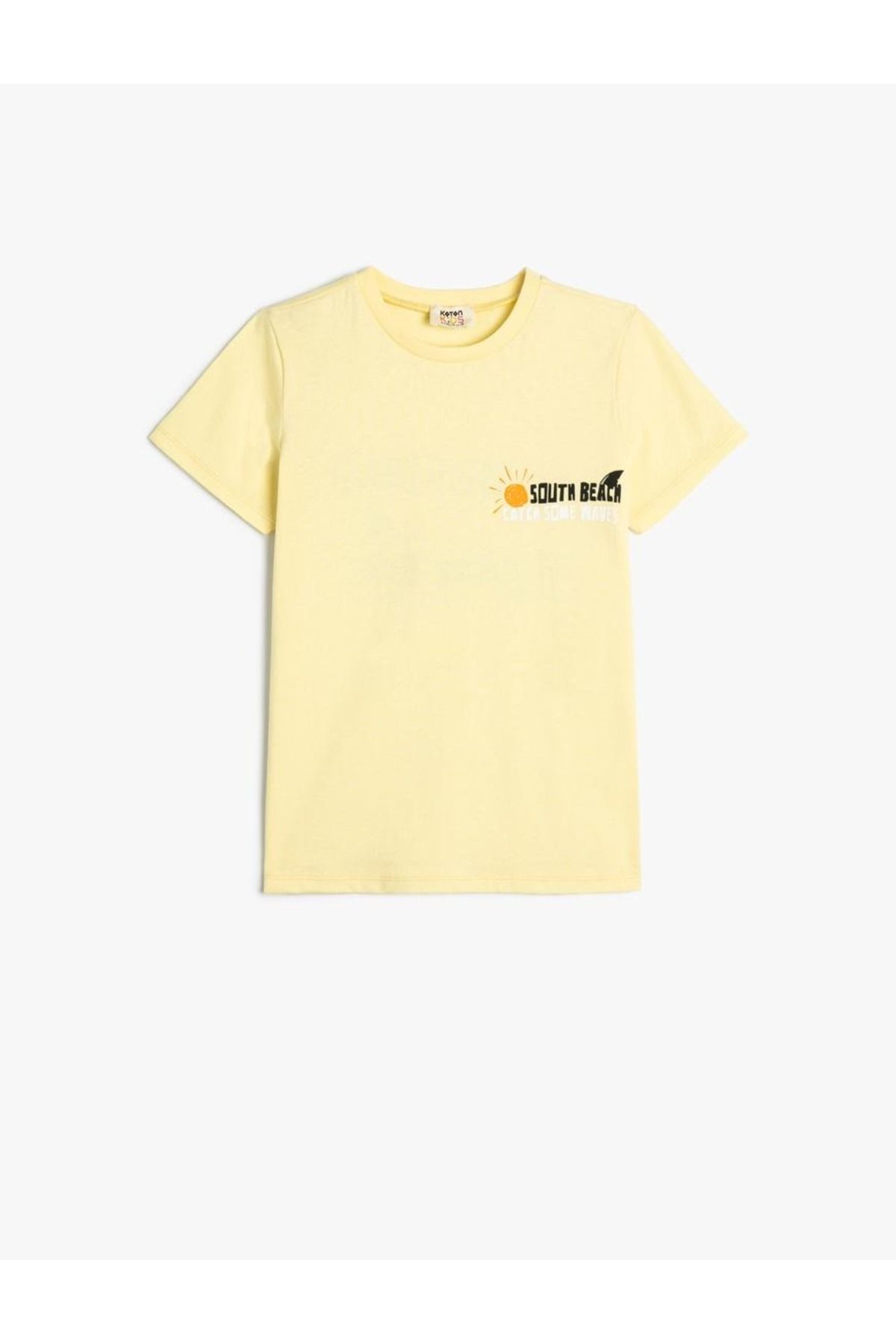 Koton Erkek Çocuk T-shirt 4skb10147tk Sarı