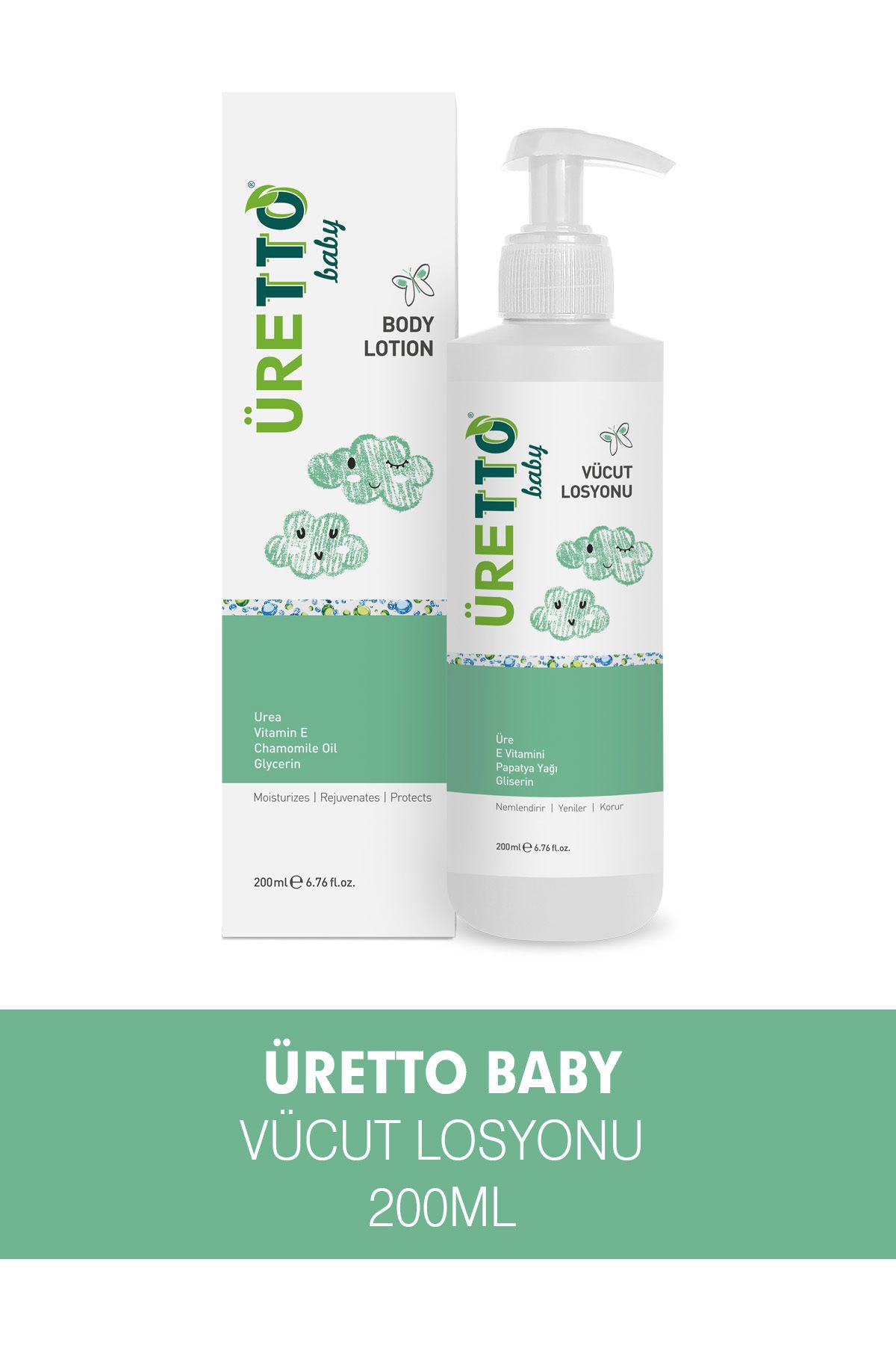 Tto ÜRETTO BABY VÜCUT LOSYONU 200 ML