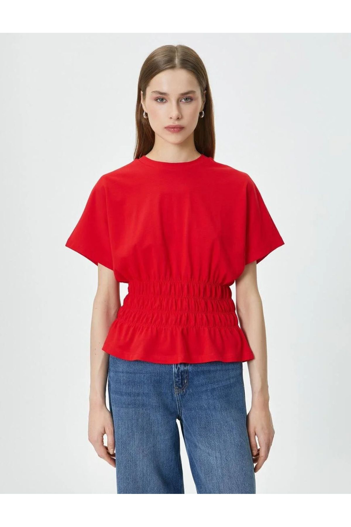 Koton Kadın T-shirt 4sak50128ek Kırmızı