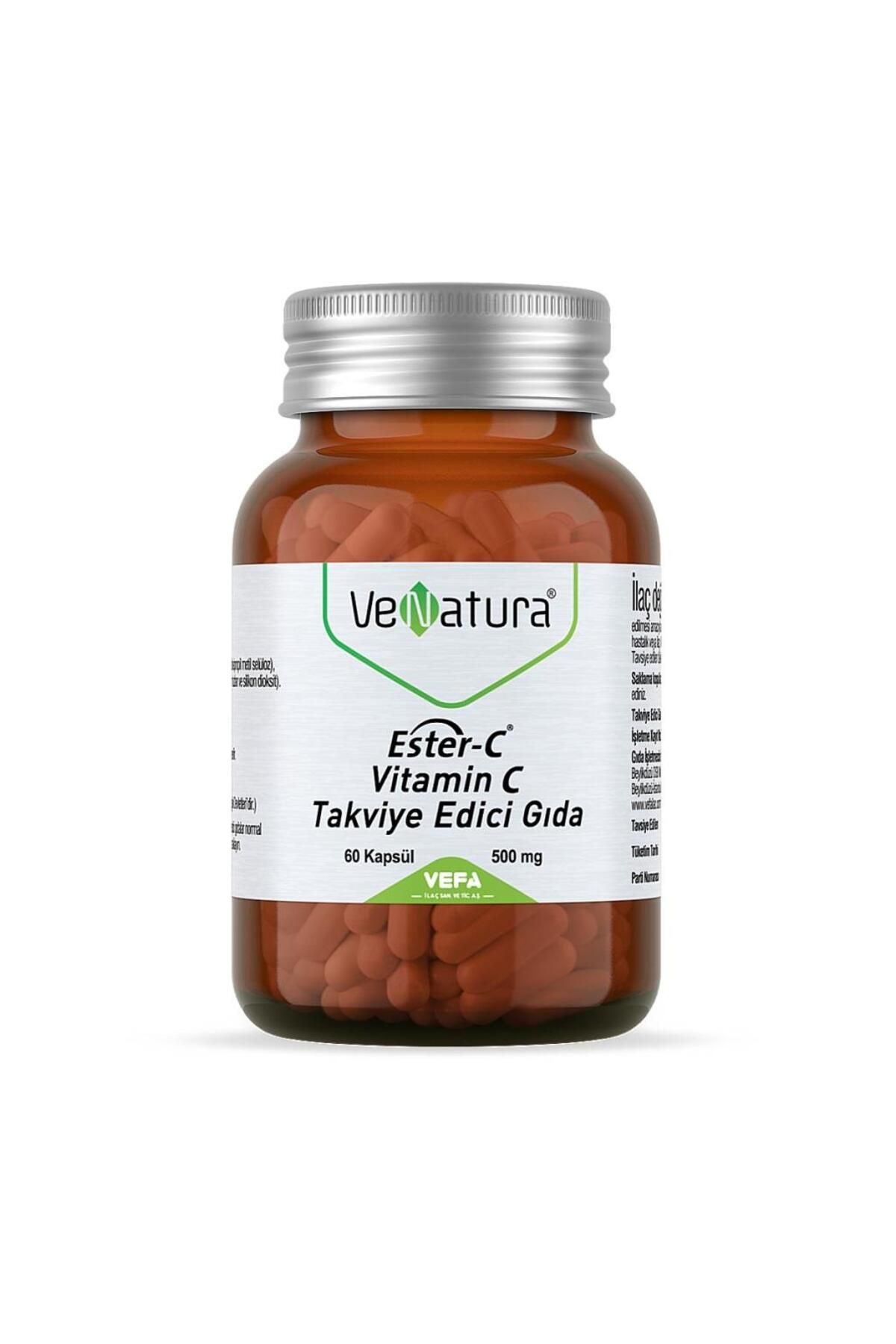Venatura Ester C Vitamin C 500 Mg Takviye Edici Gıda 60 Kapsül