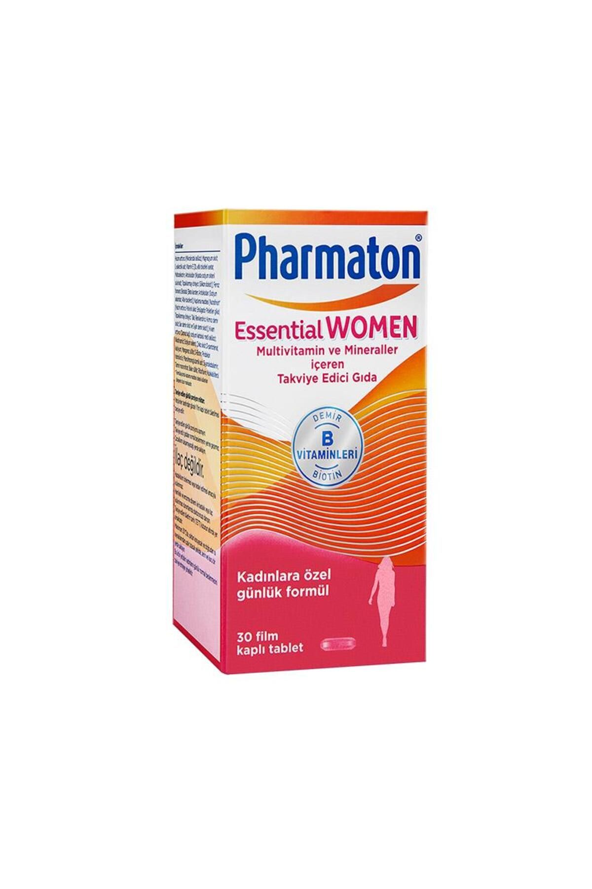 Pharmaton Essential Women 30 Tablet - Biotin, Demir, Vitamin B, Multivitamin Ve Mineraller