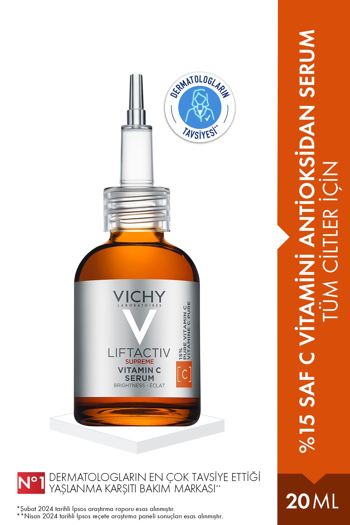 Vichy Liftactiv Supreme %15 Saf C Vitamini Içeren Aydınlatıcı Serum 20ml