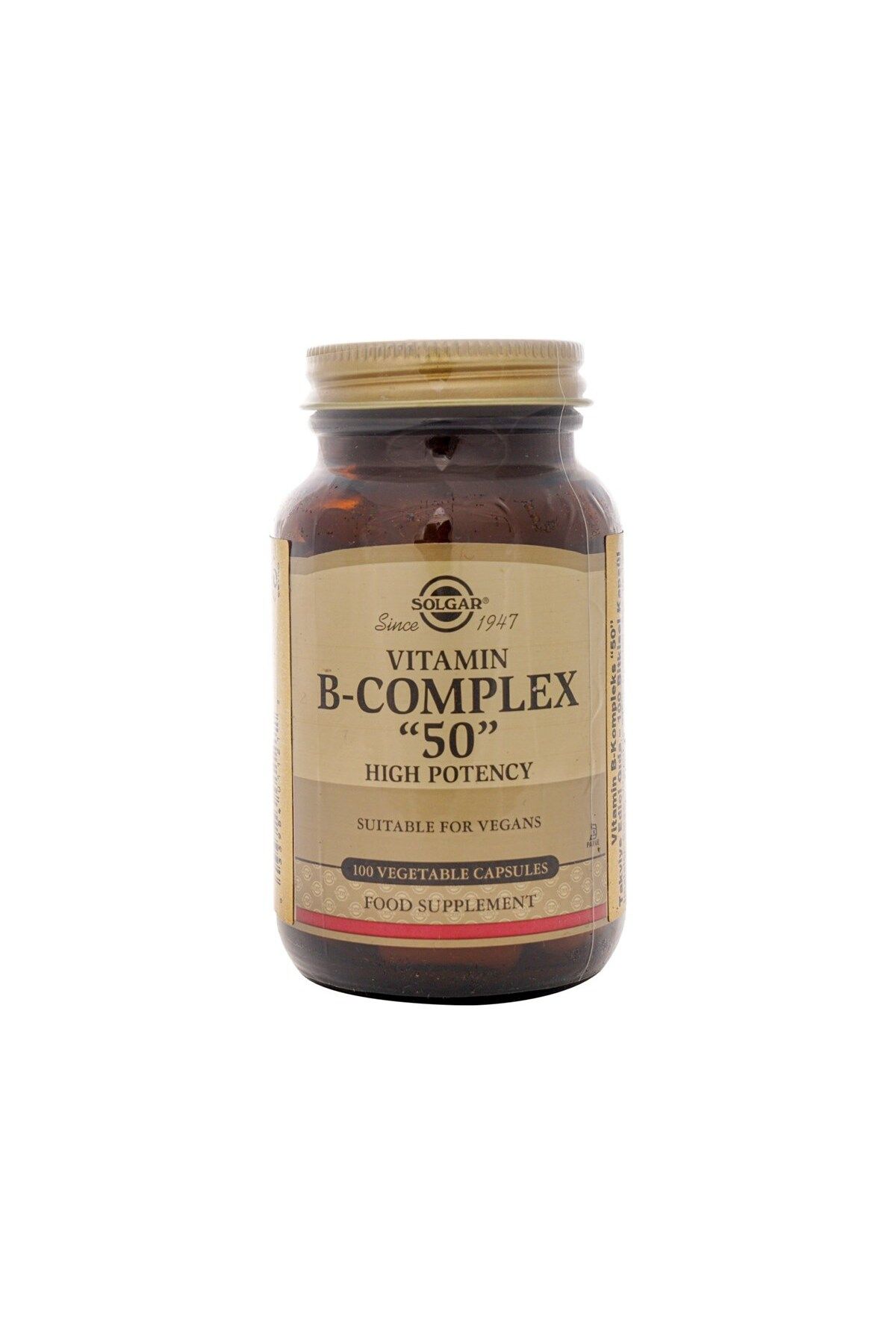 Solgar Vitamin B Complex 50 Mg 100 Kapsül 033984011212