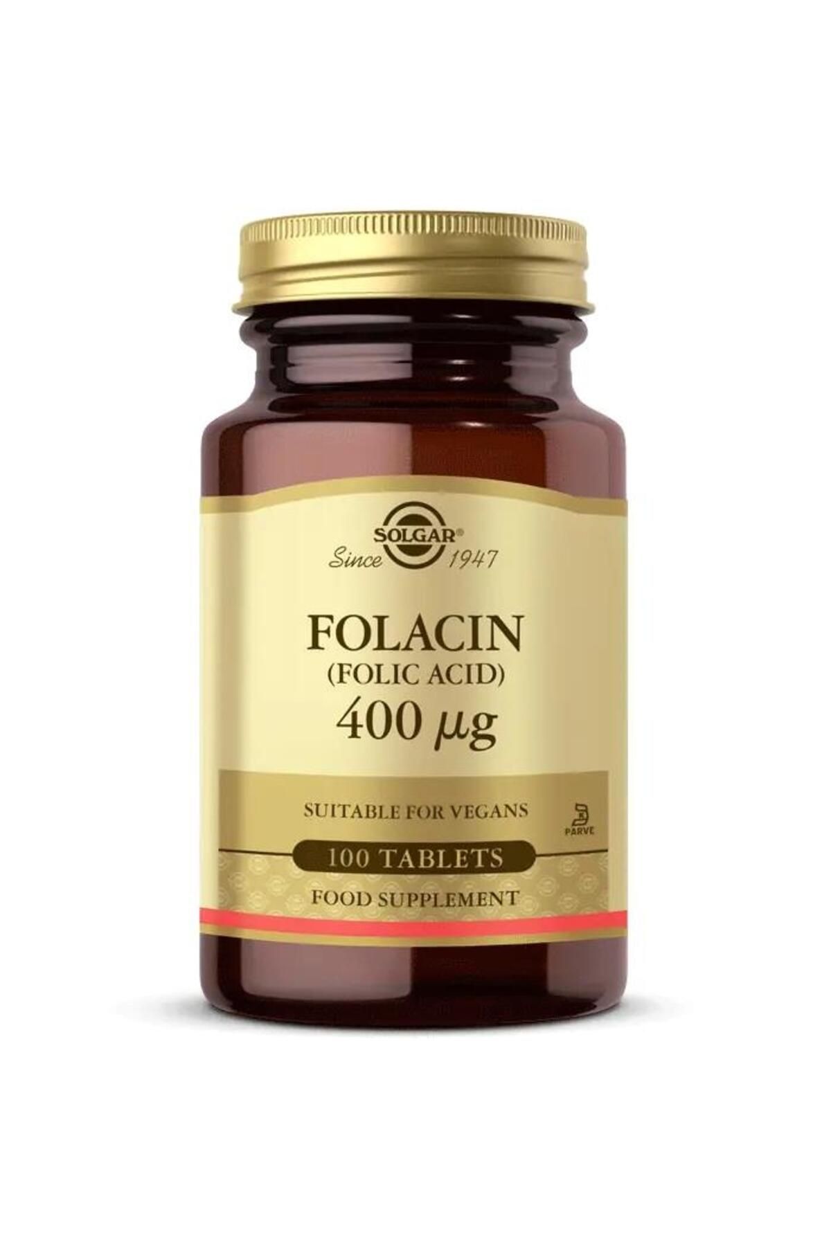 Solgar Folic Acid (FOLACİN) 400 Mcg 100 Tablet