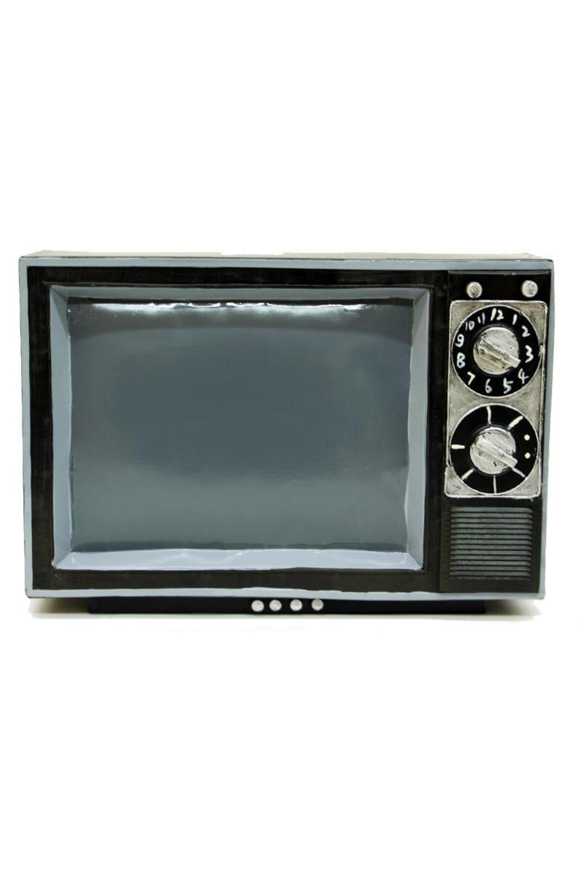 Wellumin Televizyon Siyah Vintage Dekoratif Hediyelik