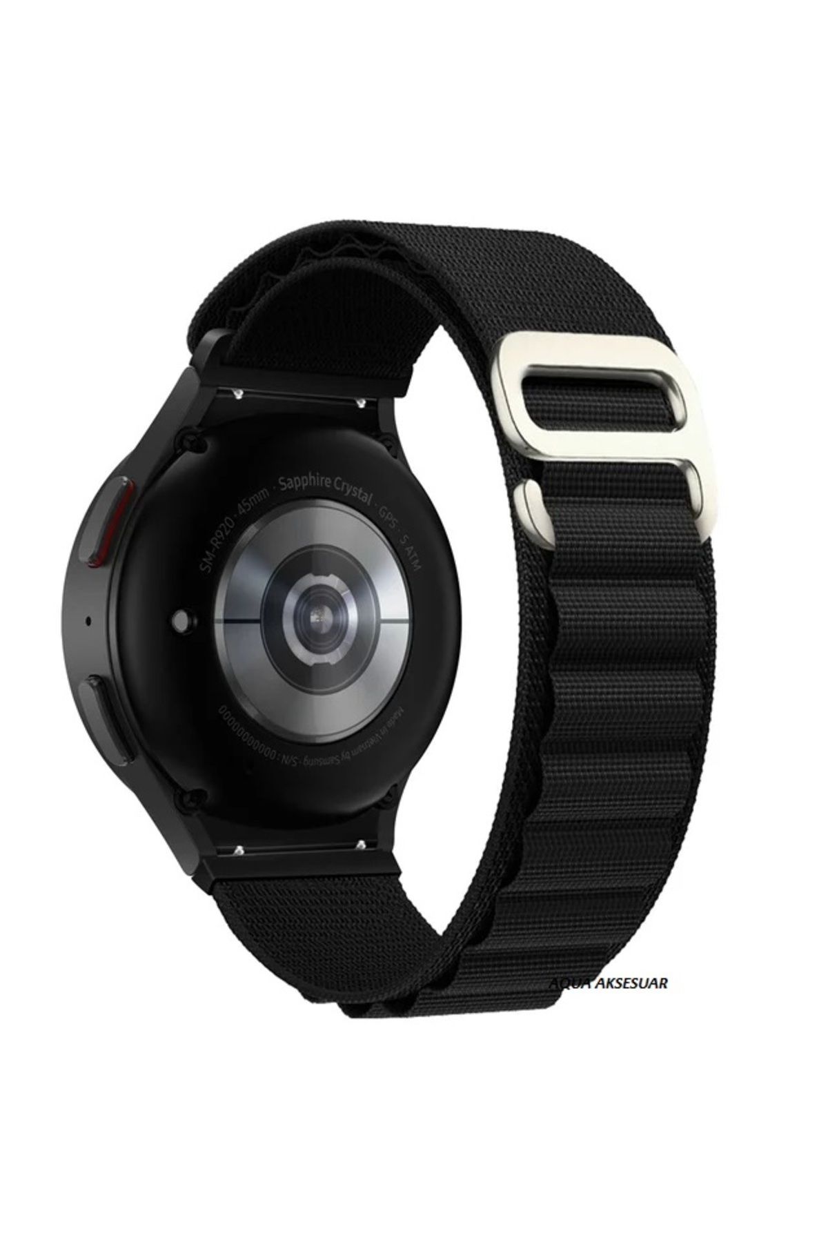 AQUA AKSESUAR Samsung Galaxy Watch 4/5/6/Pro Uyumlu Kordon Bire Bir  G Tokalı Kumaş Alpin Tokalı Kayış