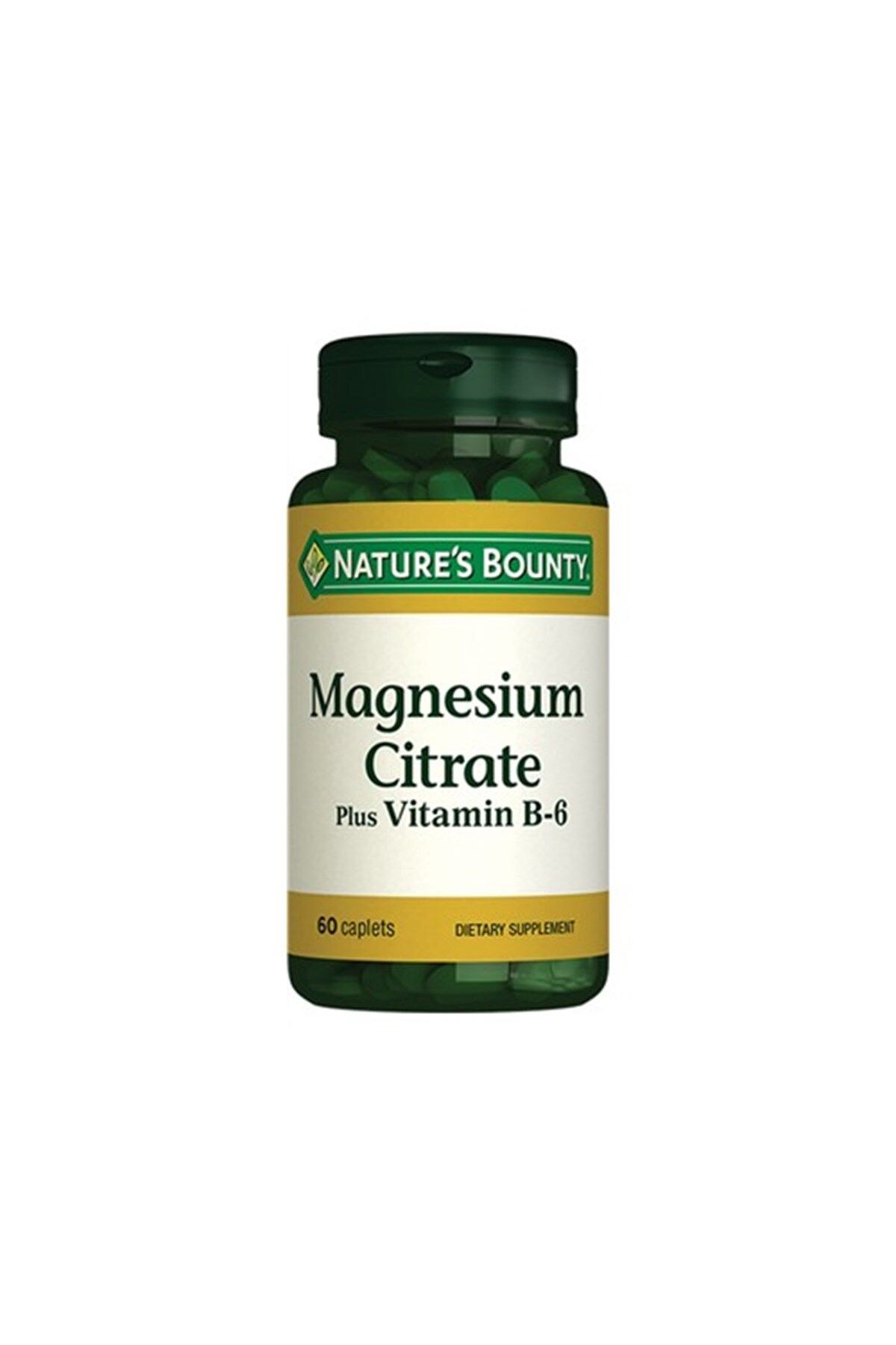 Natures Bounty Magnesium Citrate Plus With Vitamin B6 60 Kapsül
