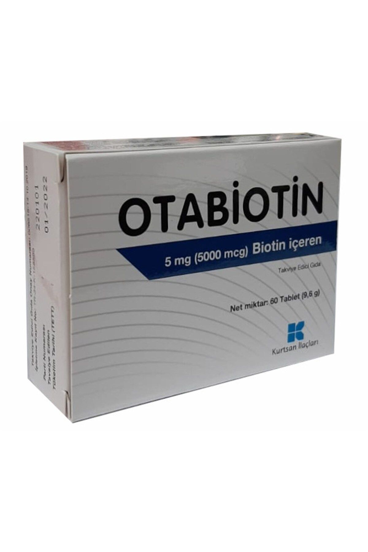 Kurtsan Otabiotin 5 Mg Biotin Içeren Takviye Edici Gıda 60 Tablet