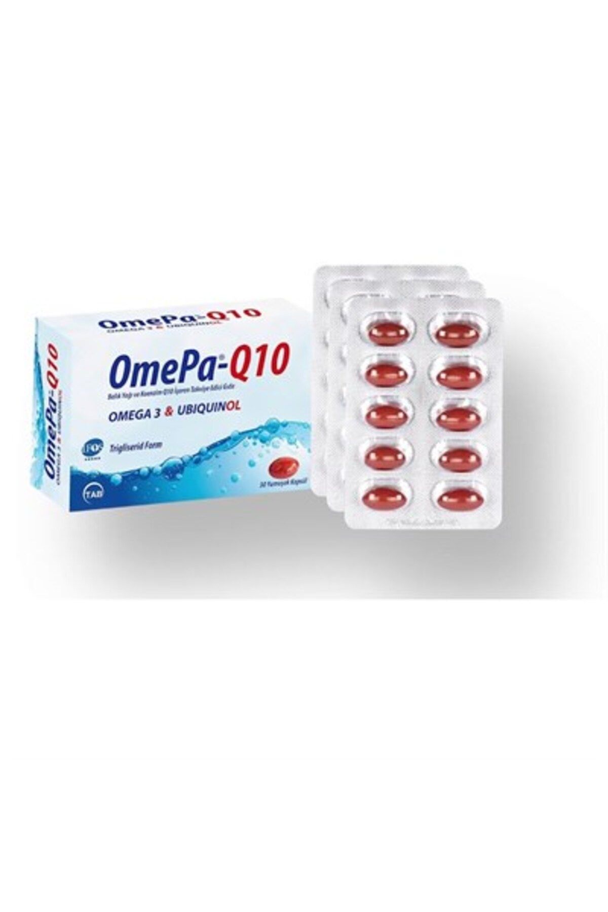 Omepa Tab Ilaç -q10 Omega3 Ubiquinol Balık Yağı 30 Kapsül