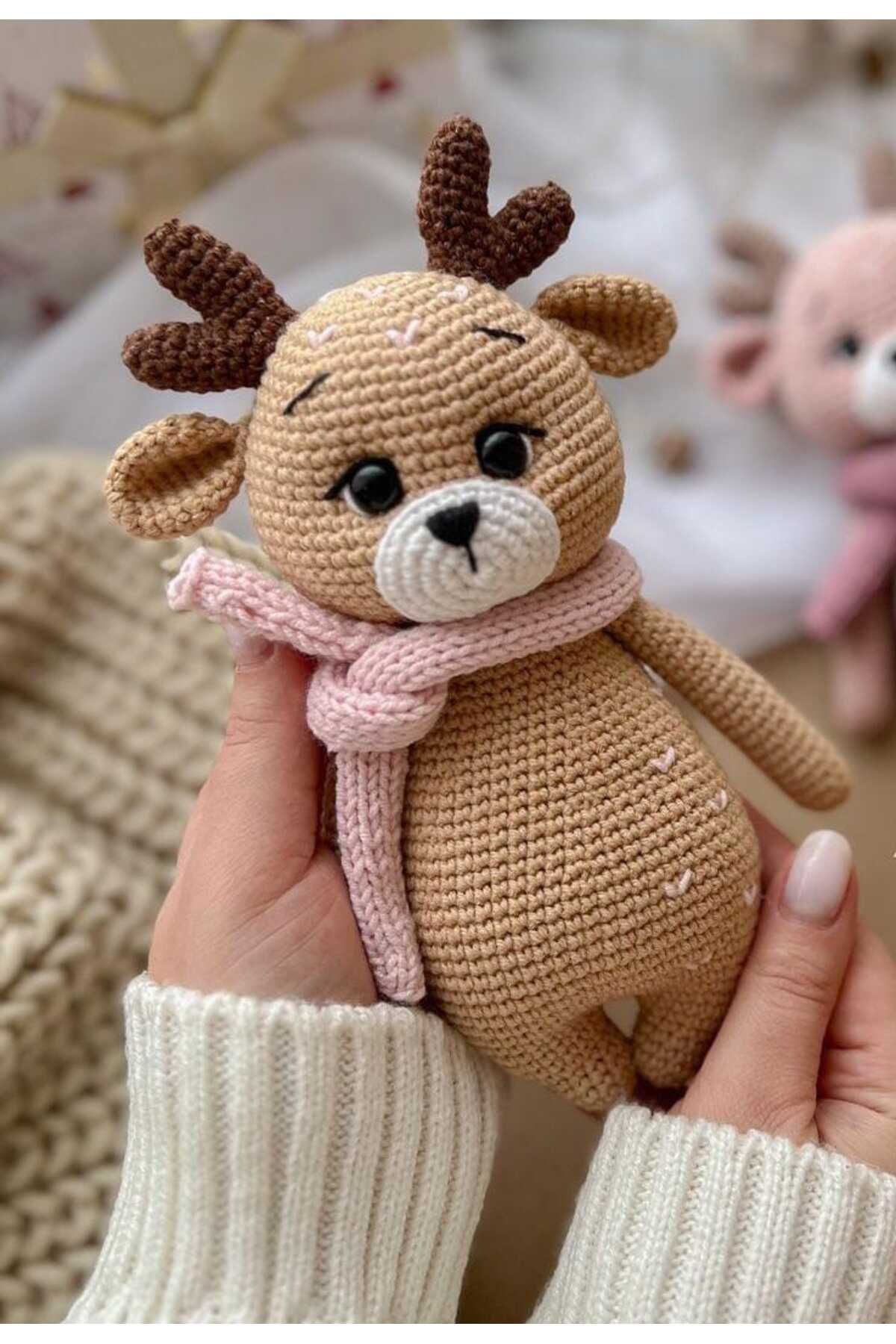 ev atölyem amigurumi geyik  bambi