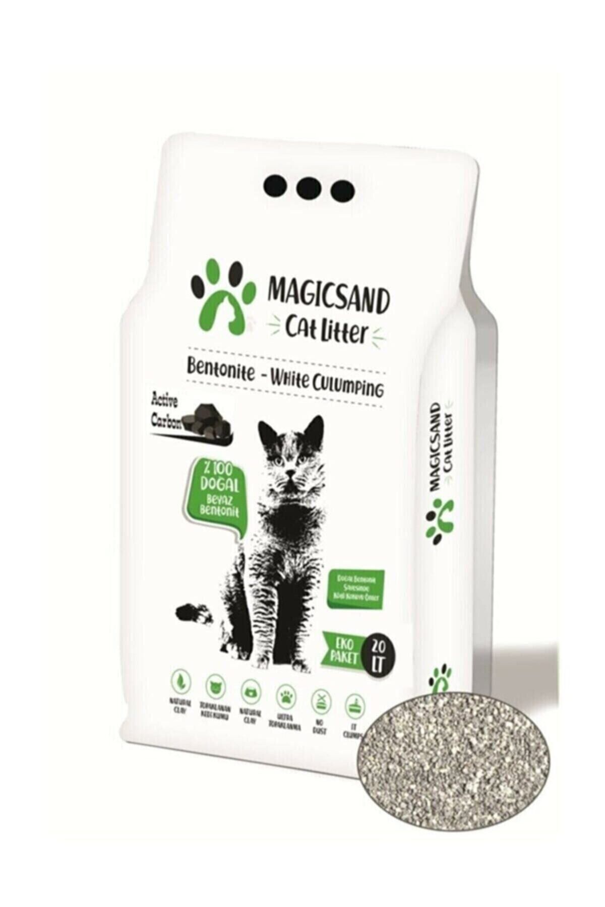 Magic Sand Cat Litter Aktif Karbon Kedi Kumu 20 Lt
