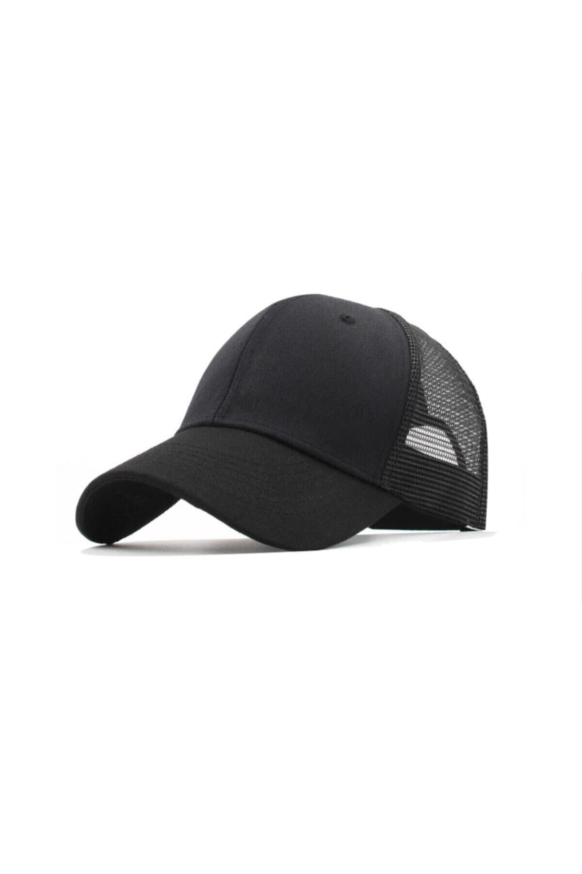 PRC şapka Yazlık Örme Fileli Düz Renk Arkası Ayaralanabilir Şapka Kepler Fileli Şapka Pamuklu Şapka