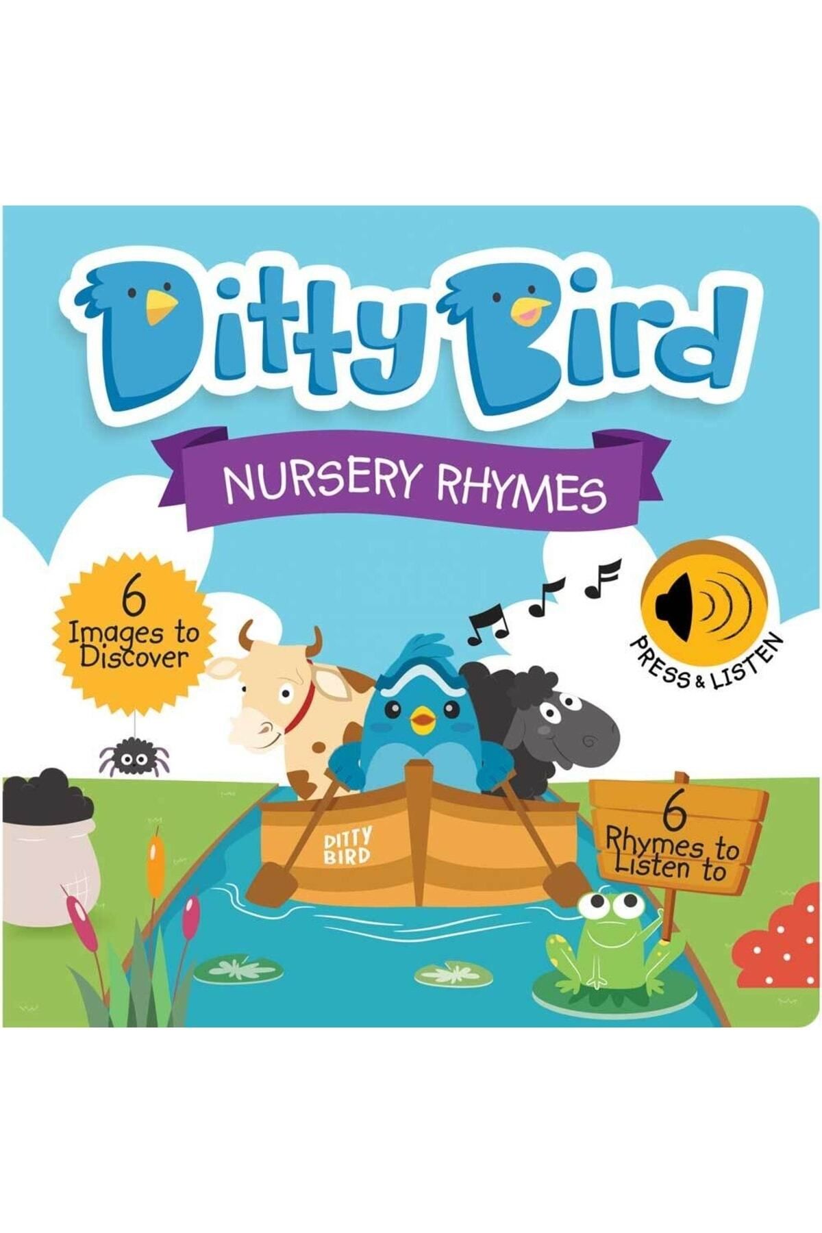 Mema Publishing Ditty Bird: Nursery Rhymes | 0-3 Yaş Için Ingilizce Sesli Kitap - Çocuk Şarkıları
