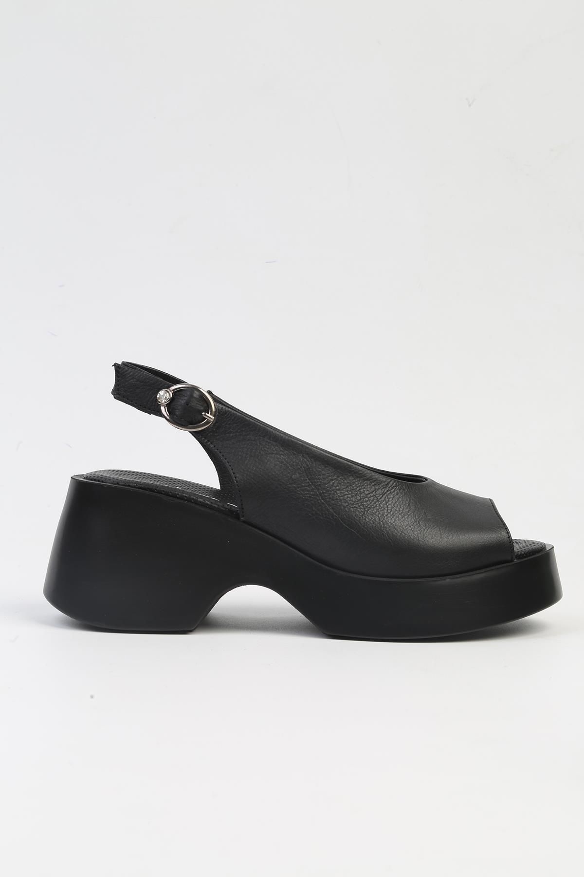 Pierre Cardin ® | PC-7199- 3968 Siyah-Kadın Topuklu Ayakkabı