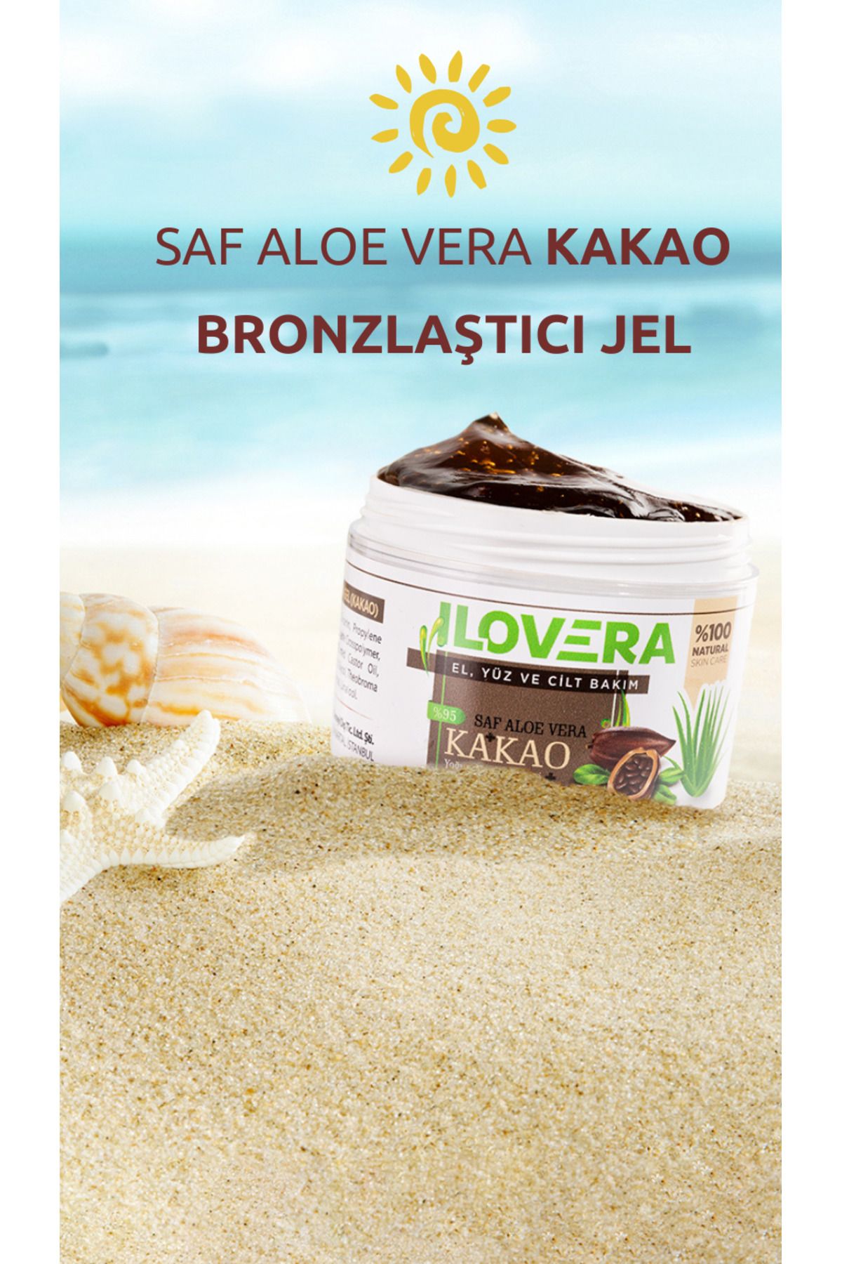 Bixomi Aloe Vera Saf Su Bazlı Yüz Vücut Bronzlaştırıcı Jel Krem 100 ml