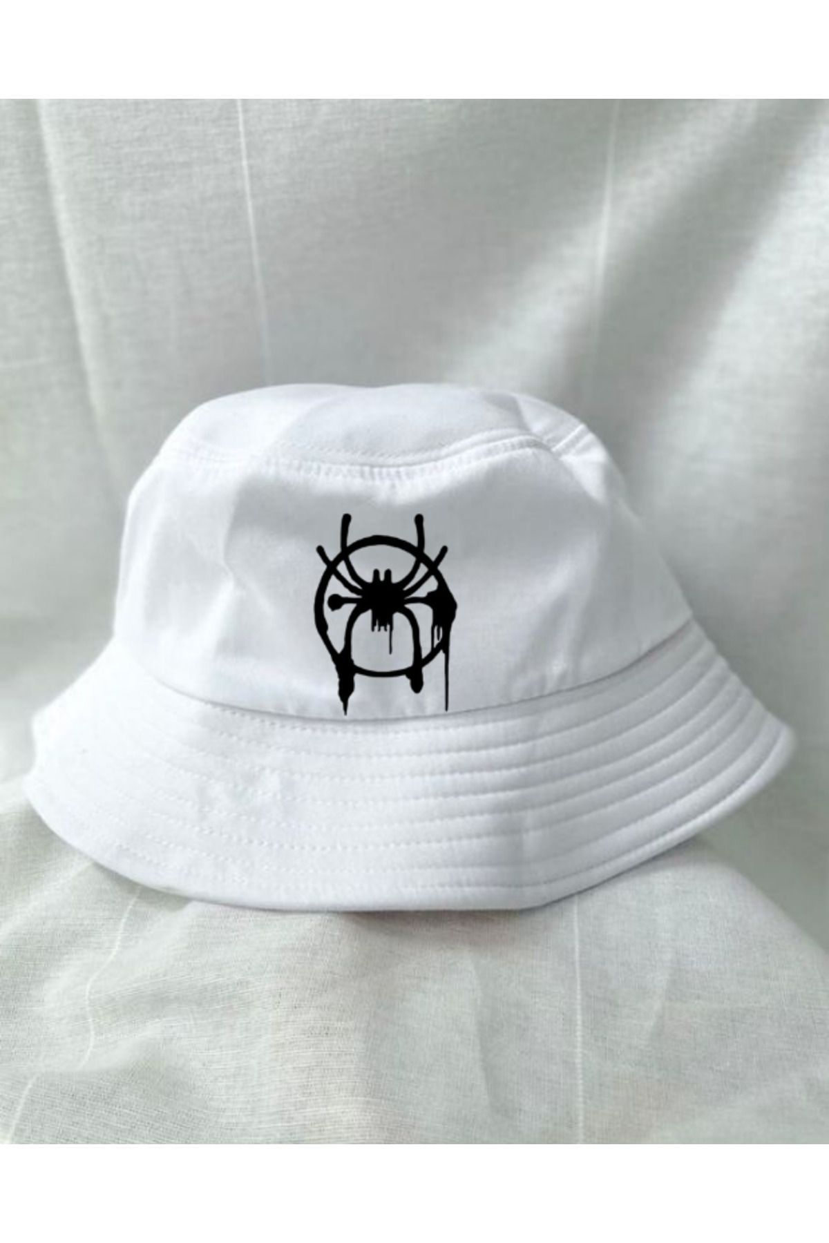 Toum OnlyMoon  Spider Graffiti Bucket Balıkçı Şapka