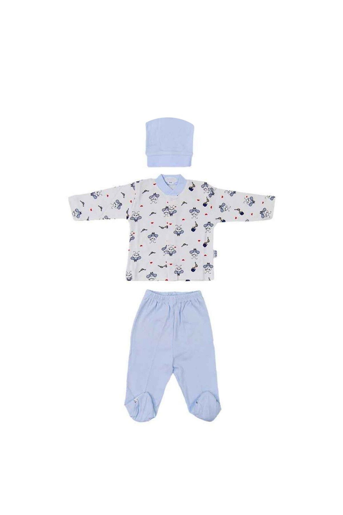 Sebi Bebe Arı Baskılı Pijama Takımı 2238