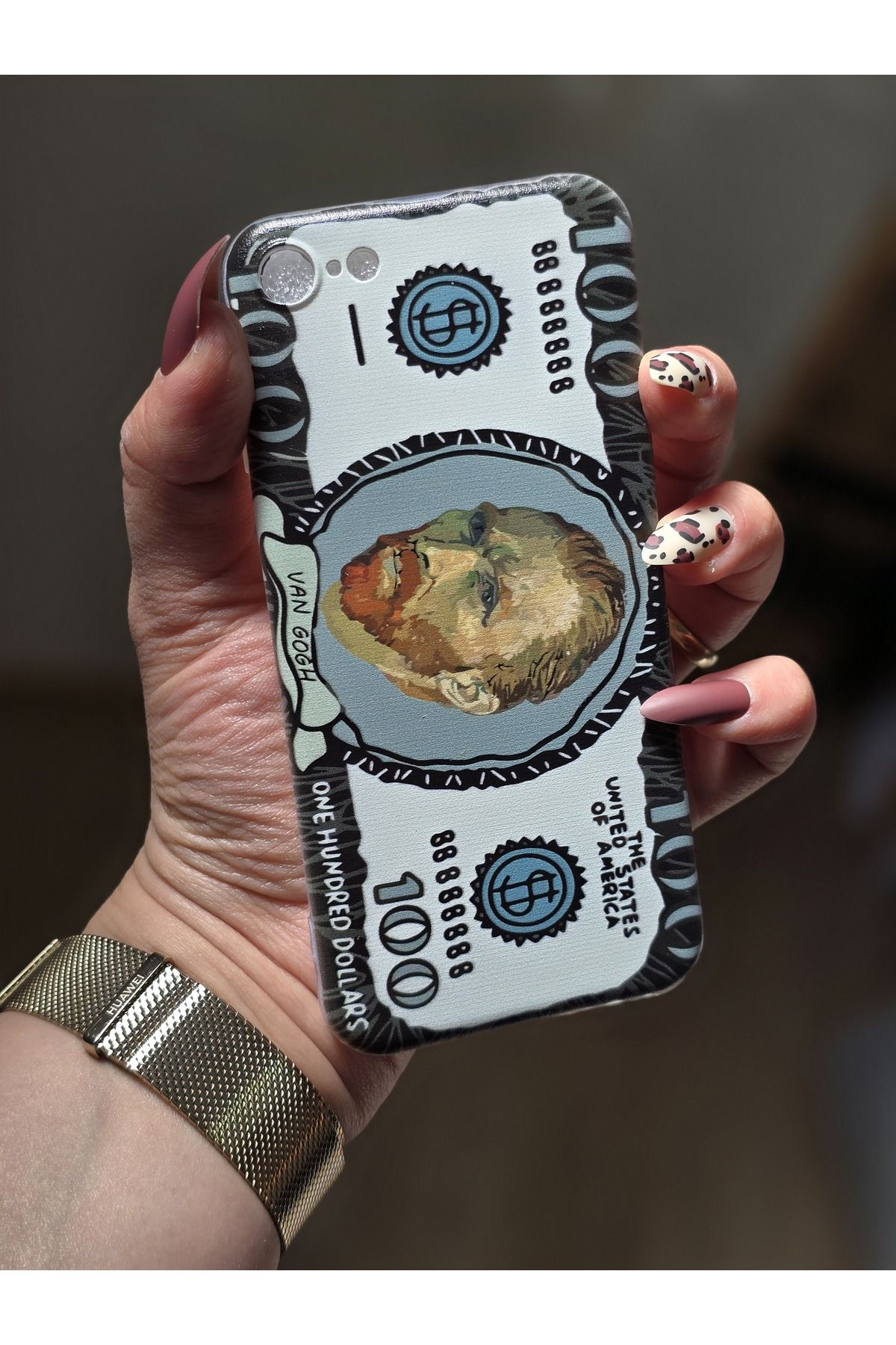 SUPER FRAME Iphone 7 - 8 - Se 2020 Uyumlu Van Gogh Tasarımlı Şeffaf Telefon Kılıfı