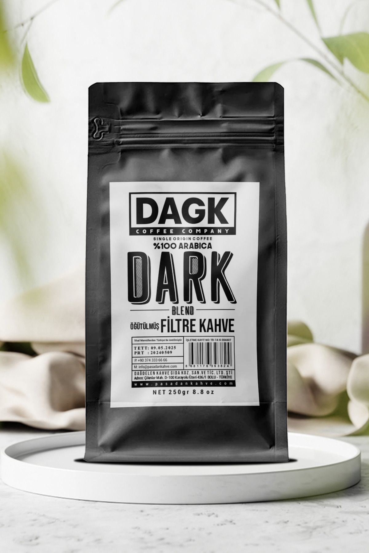 Dagk Filtre Kahve DARK Blend 250g (Öğütülmüş)