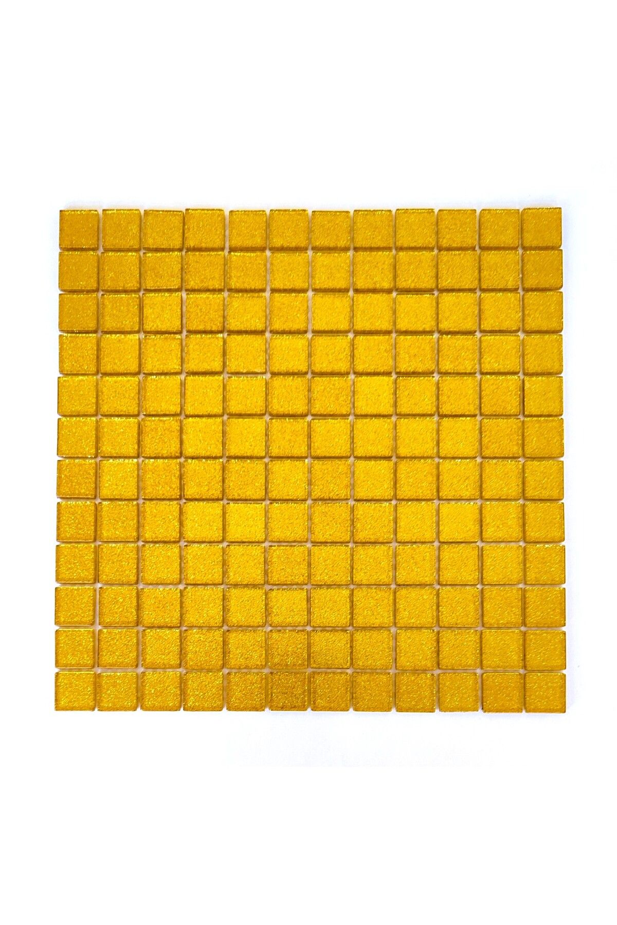 MozaiKristaL Mutfak tezgah arası ve iç dekorasyon için 23x23x4 Gold Kristal Cam Mozaik.  (1 Koli=1 m2 Fiyatıdır)