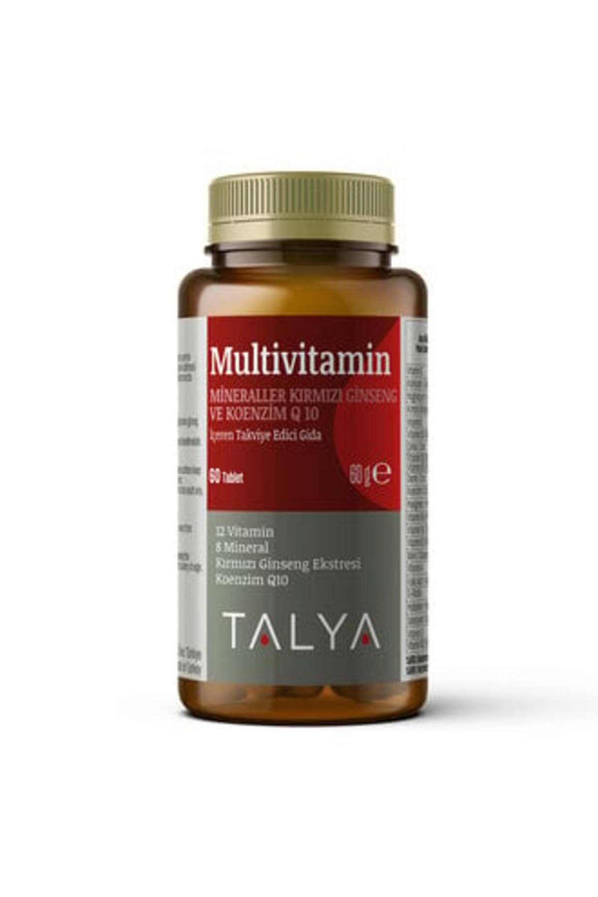 Talya Multivitamin Takviye Edici Gıda 60 Tablet ( 2 ADET )