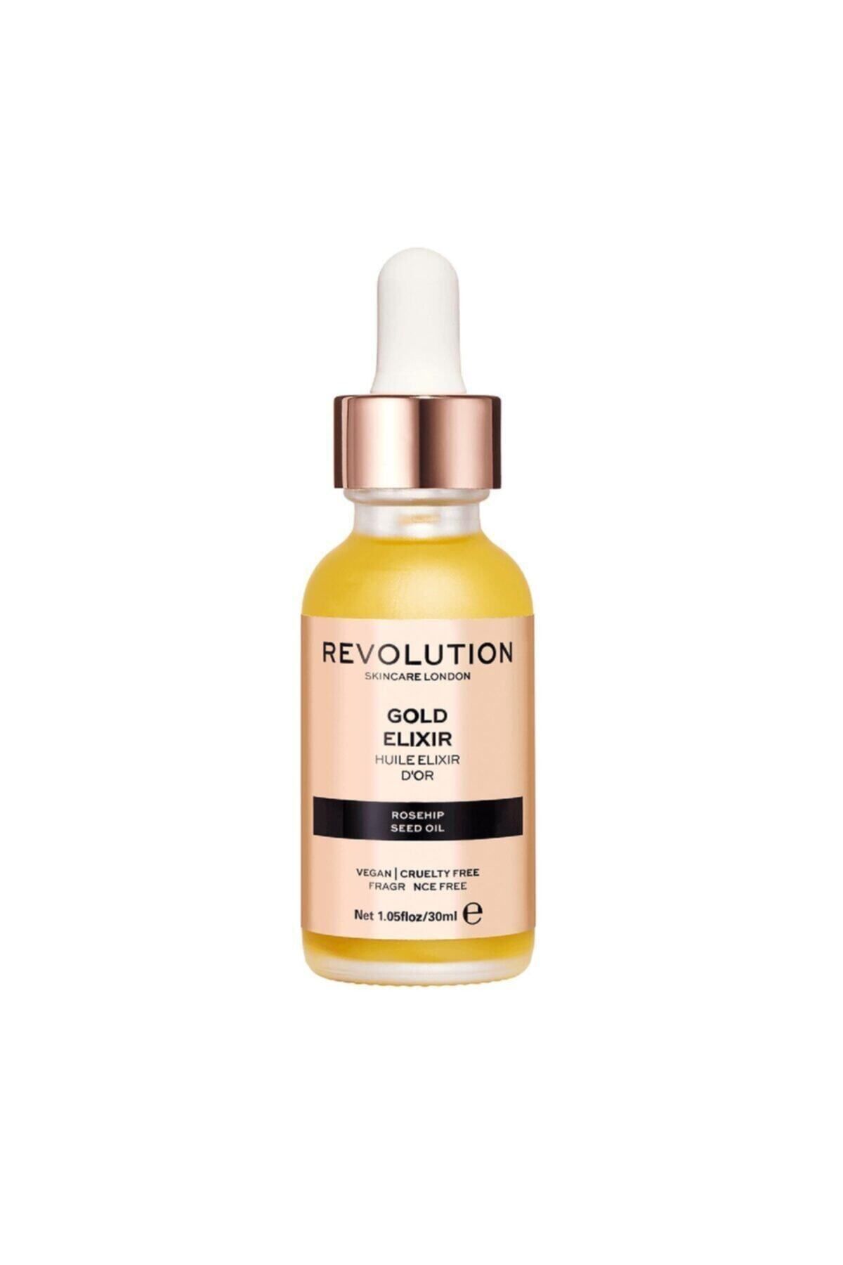 MAKEUP REVOLUTION Işıltılı Makyaj Yağı - Revolution Skincare Gold Elixir Yağı 30 Ml