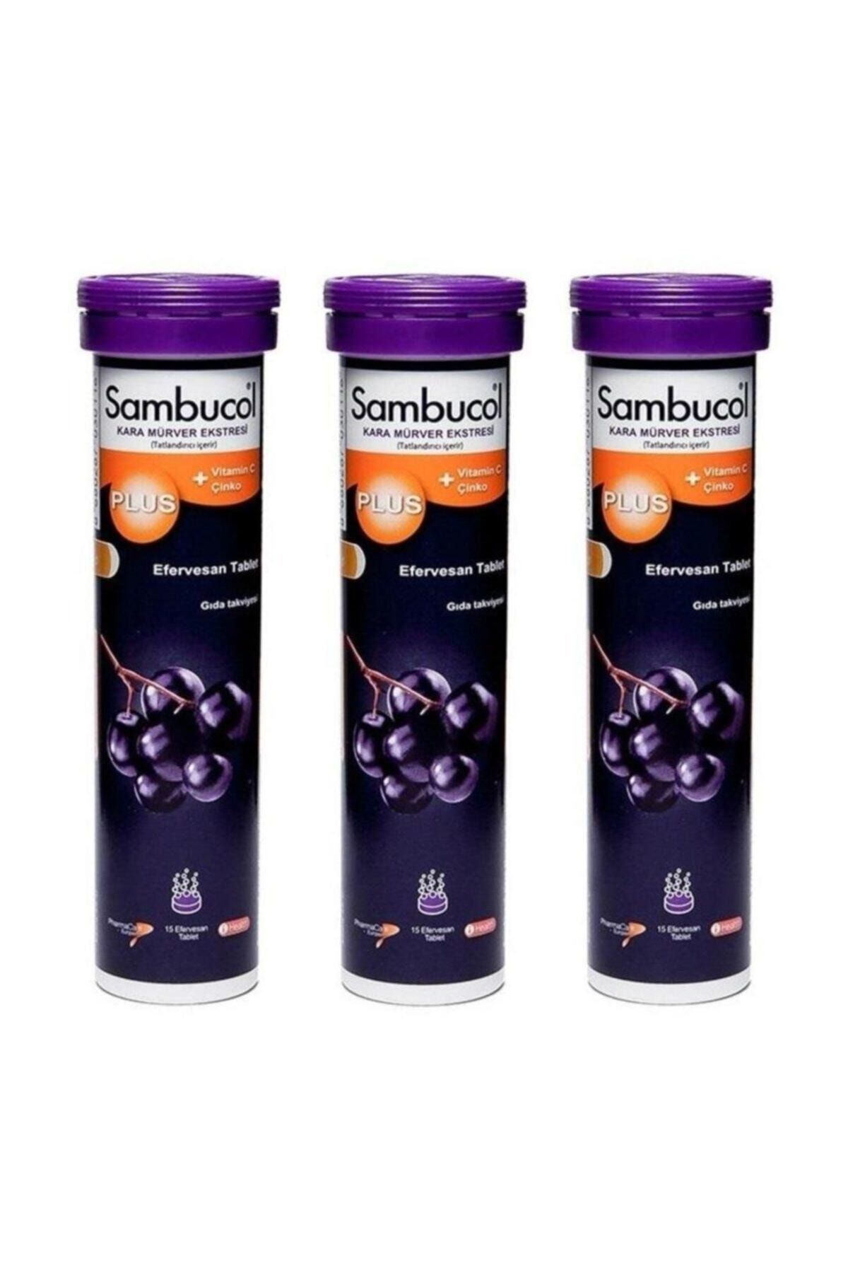 Sambucol Plus Efervesan 15 Tablet 3 Adet