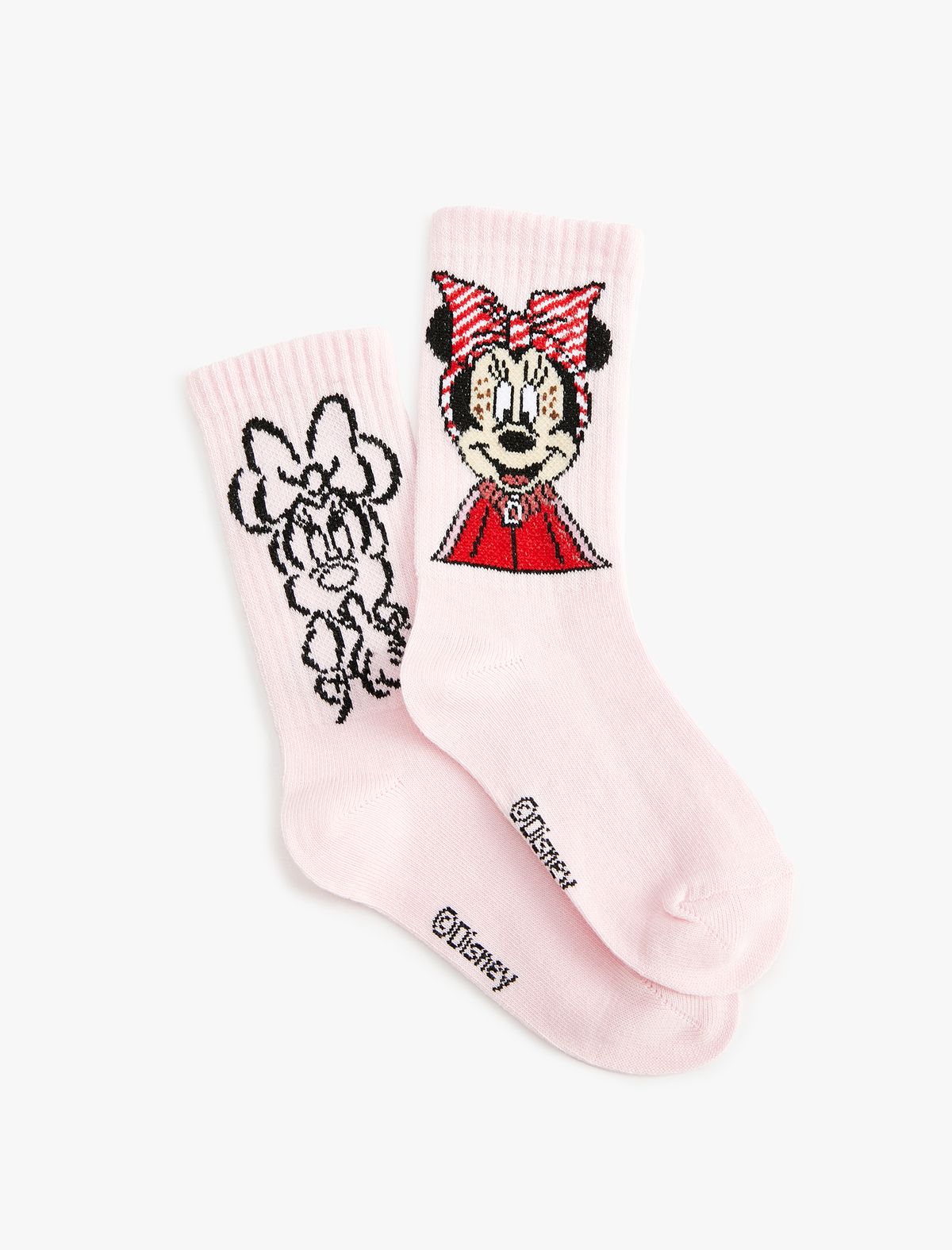 Koton 2'li Minnie Mouse Baskılı Çorap Lisanslı