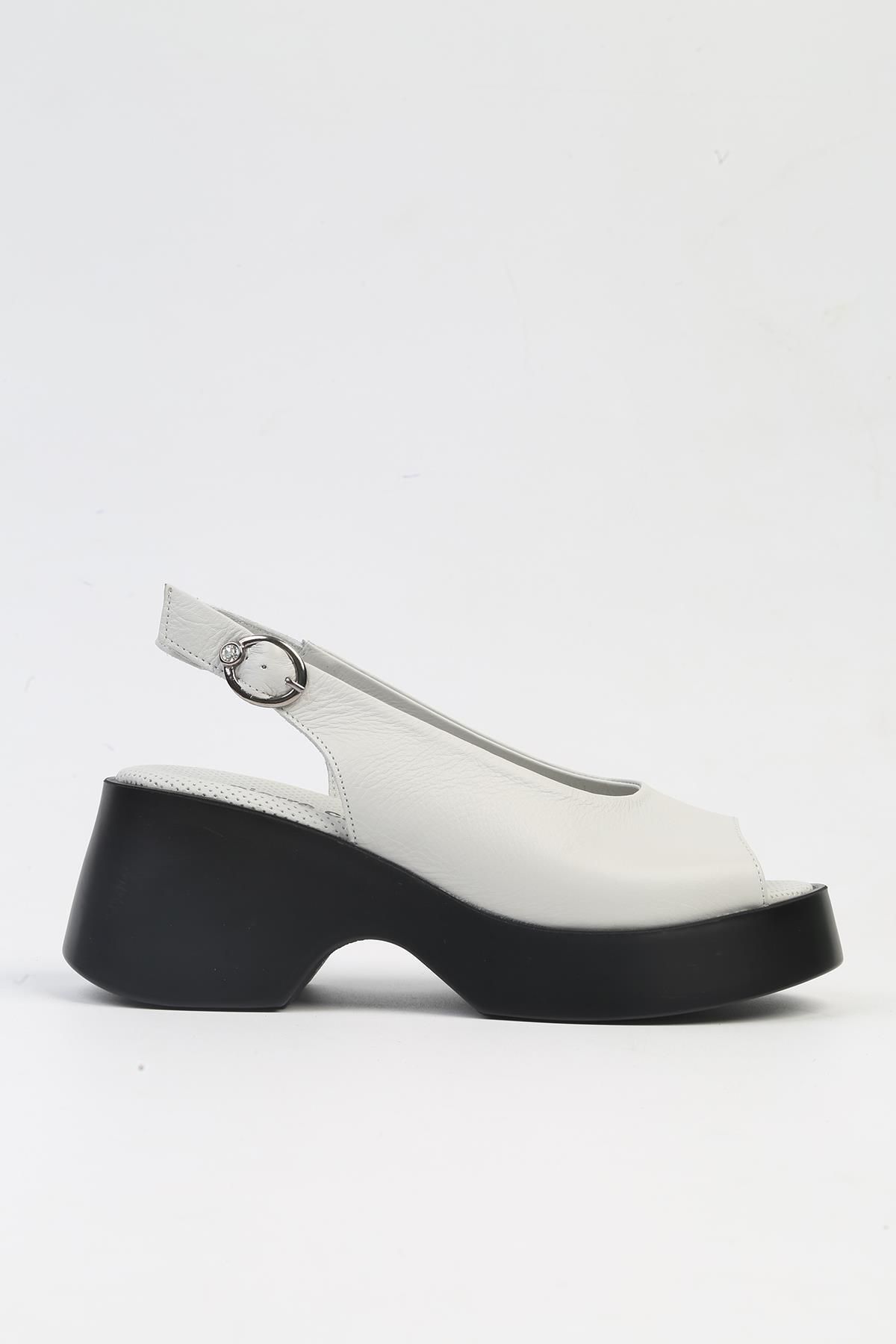 Pierre Cardin ® | PC-7199- 3968 Açık Gri-Kadın Topuklu Ayakkabı