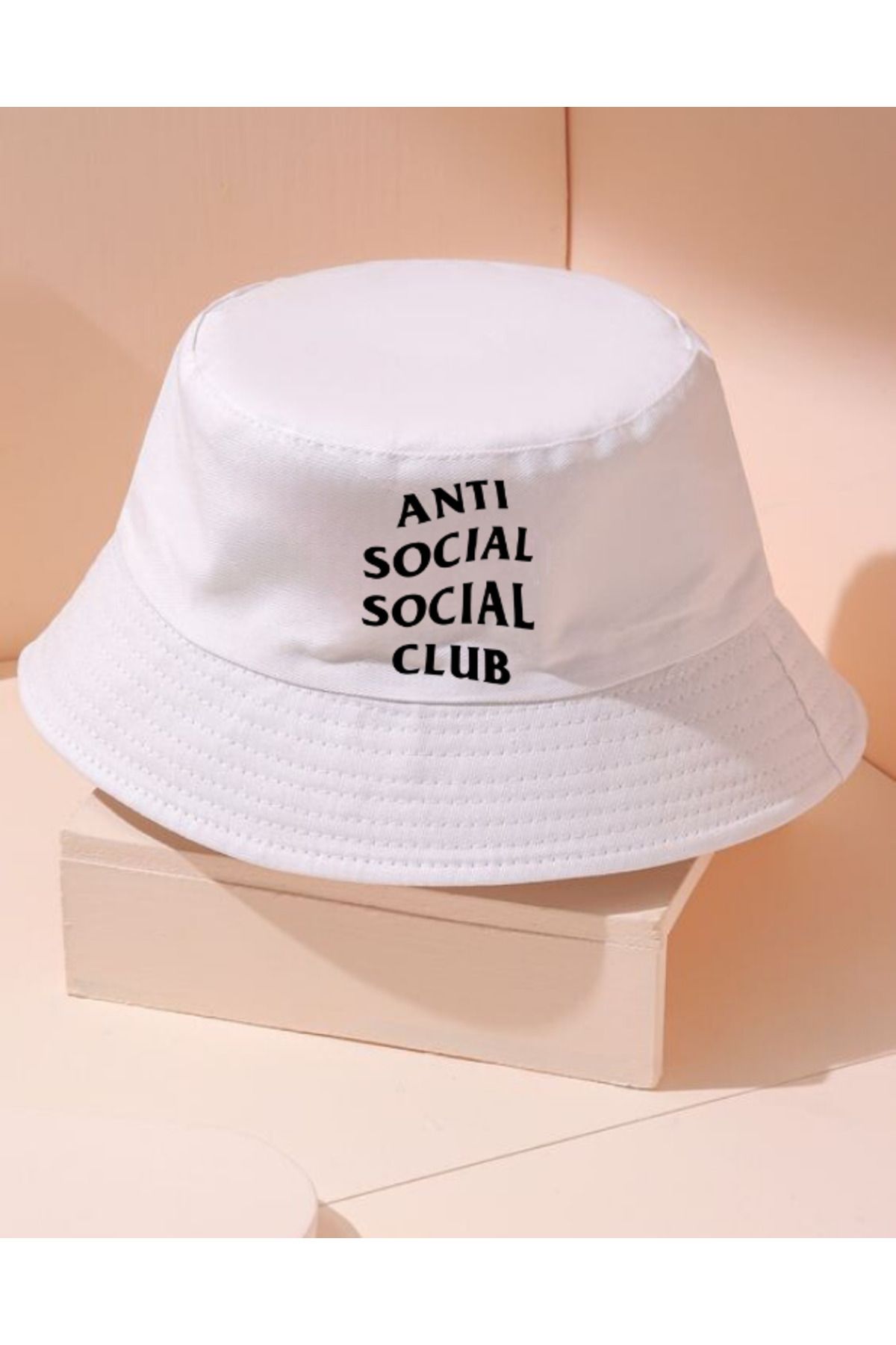 Toum OnlyMoon  Anti Social Bucket Balıkçı Şapka