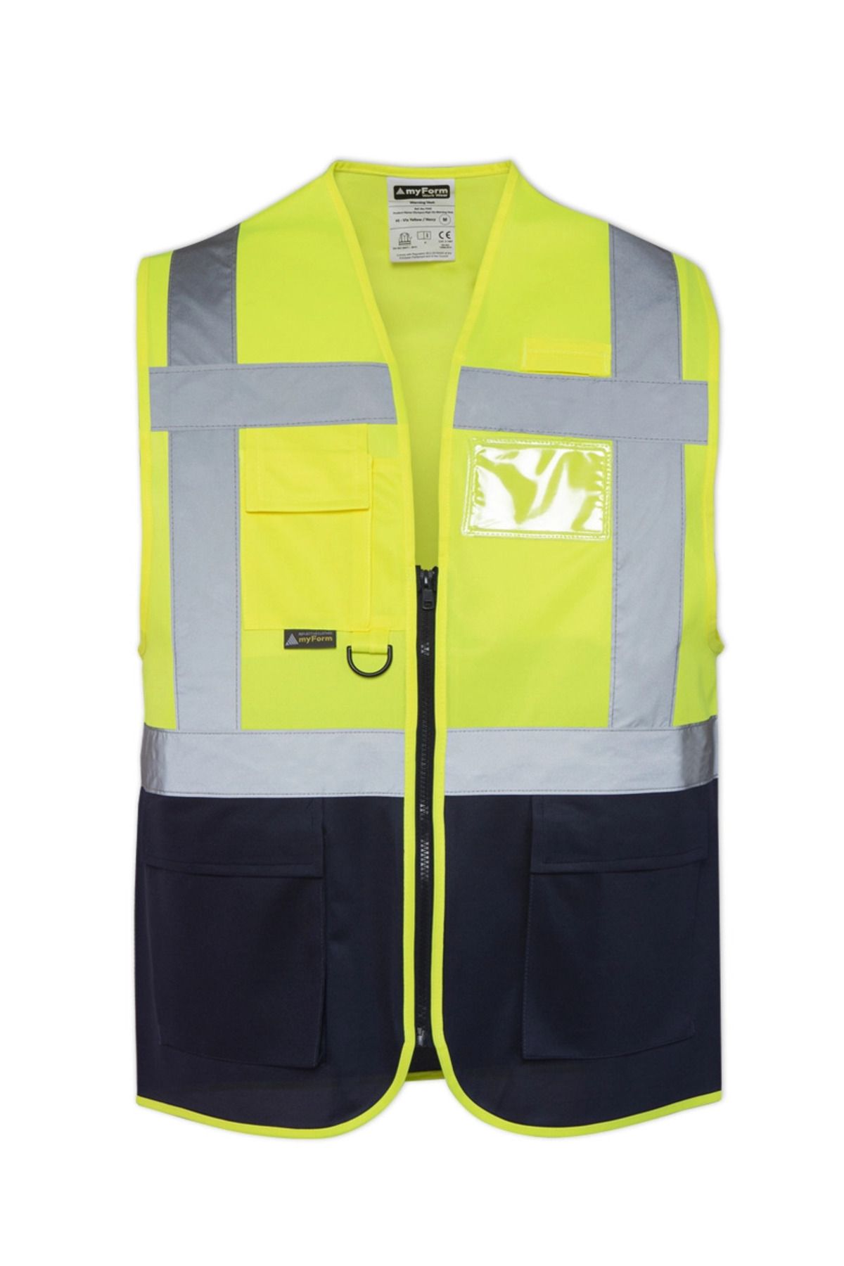 4elAtaç MYFORM® WARNING VEST (9145) OLYMPUS HIGH VIS WARNING VEST YÜKSEK GÖRÜNÜRLÜKLÜ İKAZ YELEĞİ