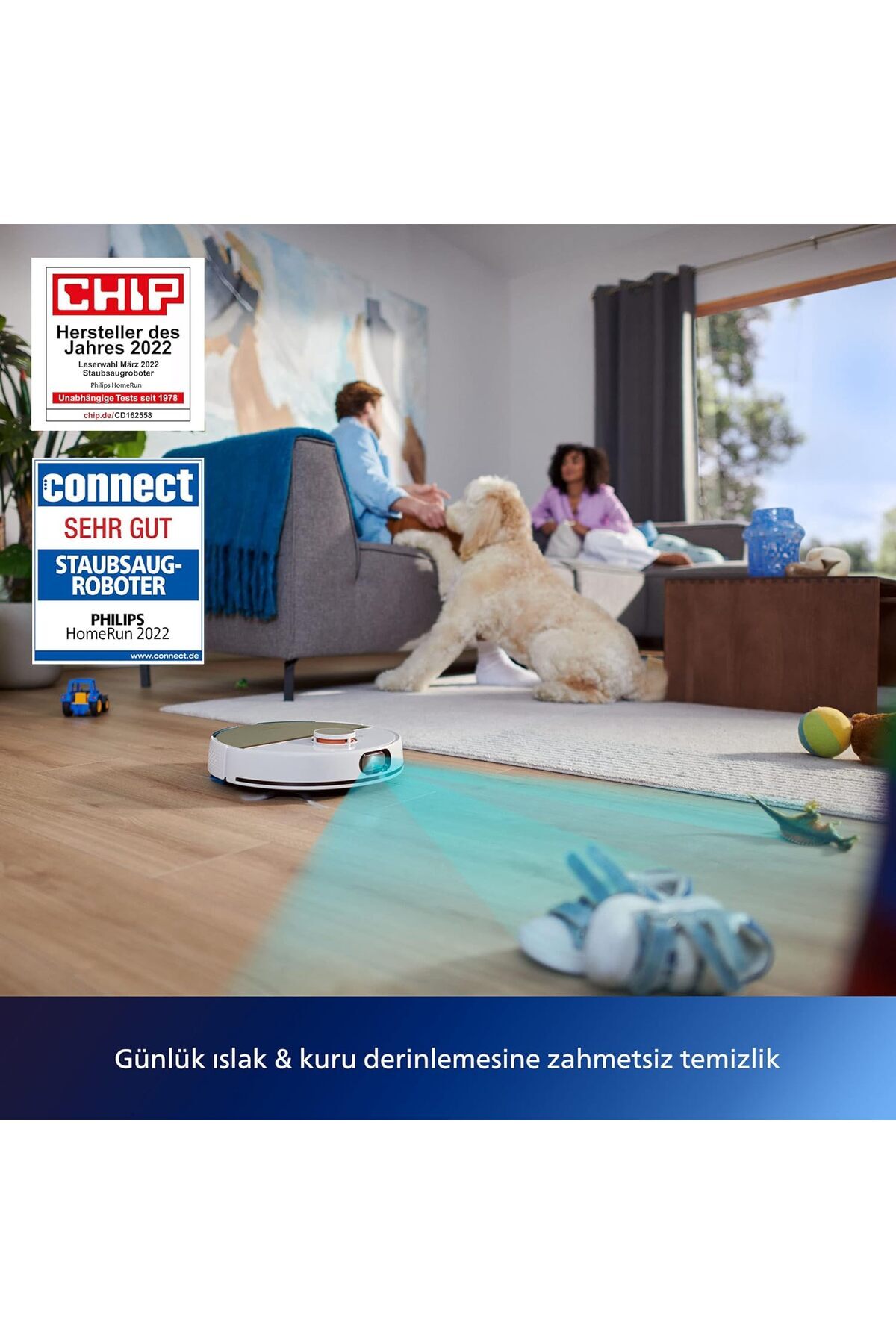 Aqua Islak ve Kuru Robot Süpürge   5000 Pa Emiş  LiDAR, EPA11 Filtre