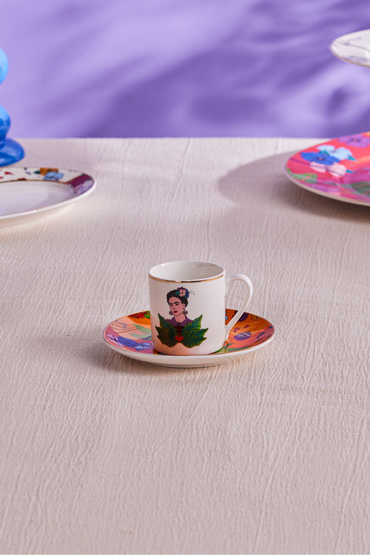 Karaca Frida Kahve Fincanı Ve Tabağı Turuncu 90 ml
