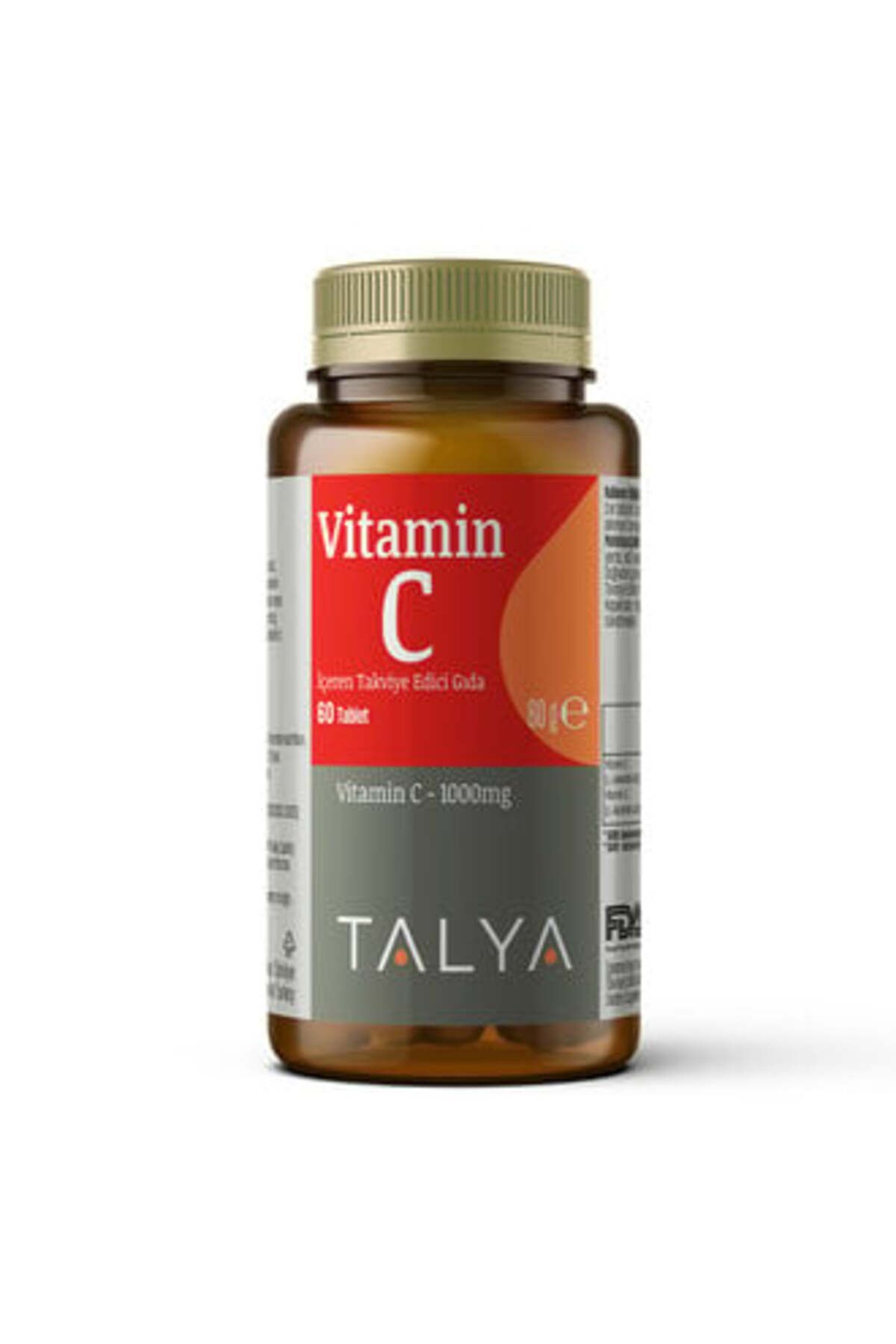 Talya Vitamin C İçeren Takviye Edici Gıda 60 Tablet ( 2 ADET )