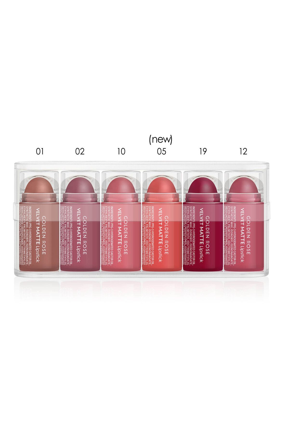 Golden Rose Velvet Matte Lipstick 6'lı Mini Mix 1 - Mini Mat Ruj Serisi