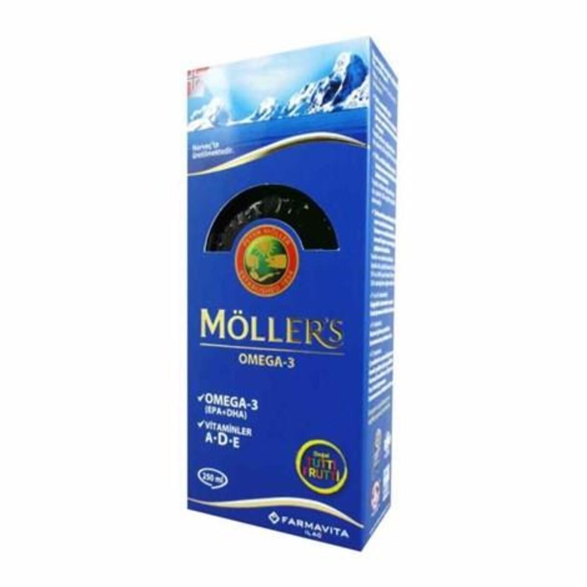 Mollers Omega3 Balık Yağı Şurup Tutti Frutti 250 ml