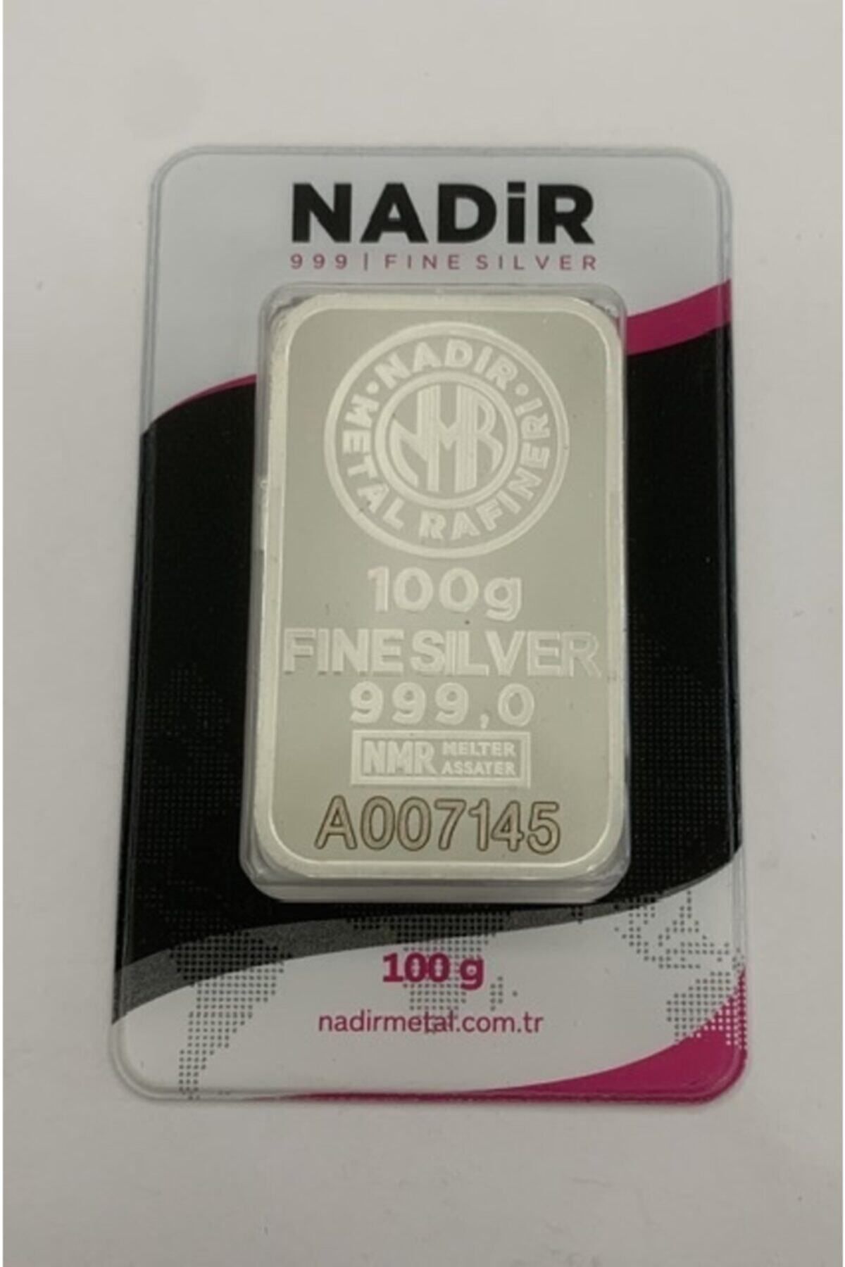 Nadir Gold 24 Ayar 100 Gr Gümüş Külçe