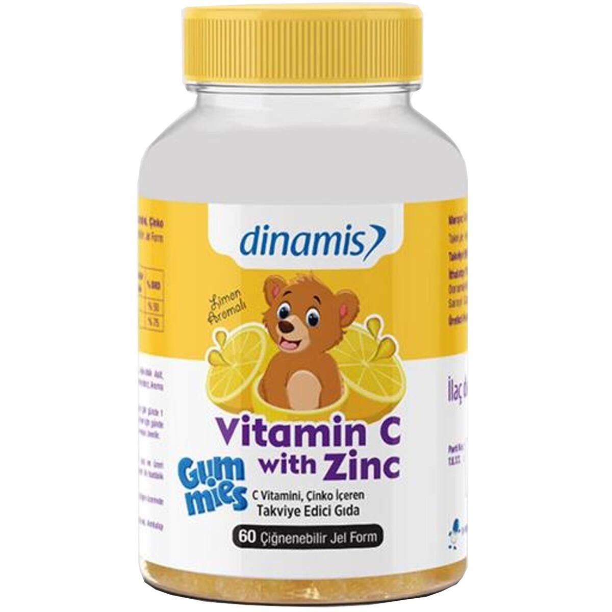 DİNAMİS Dinamis Gummies Vitamin C With Zinc 60 Jel