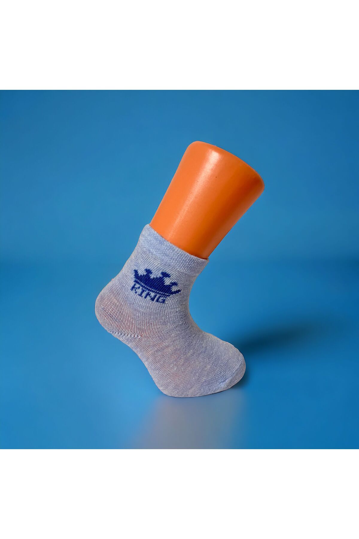 Butik Kıng Yazılı Desenli Çorap (4çift)