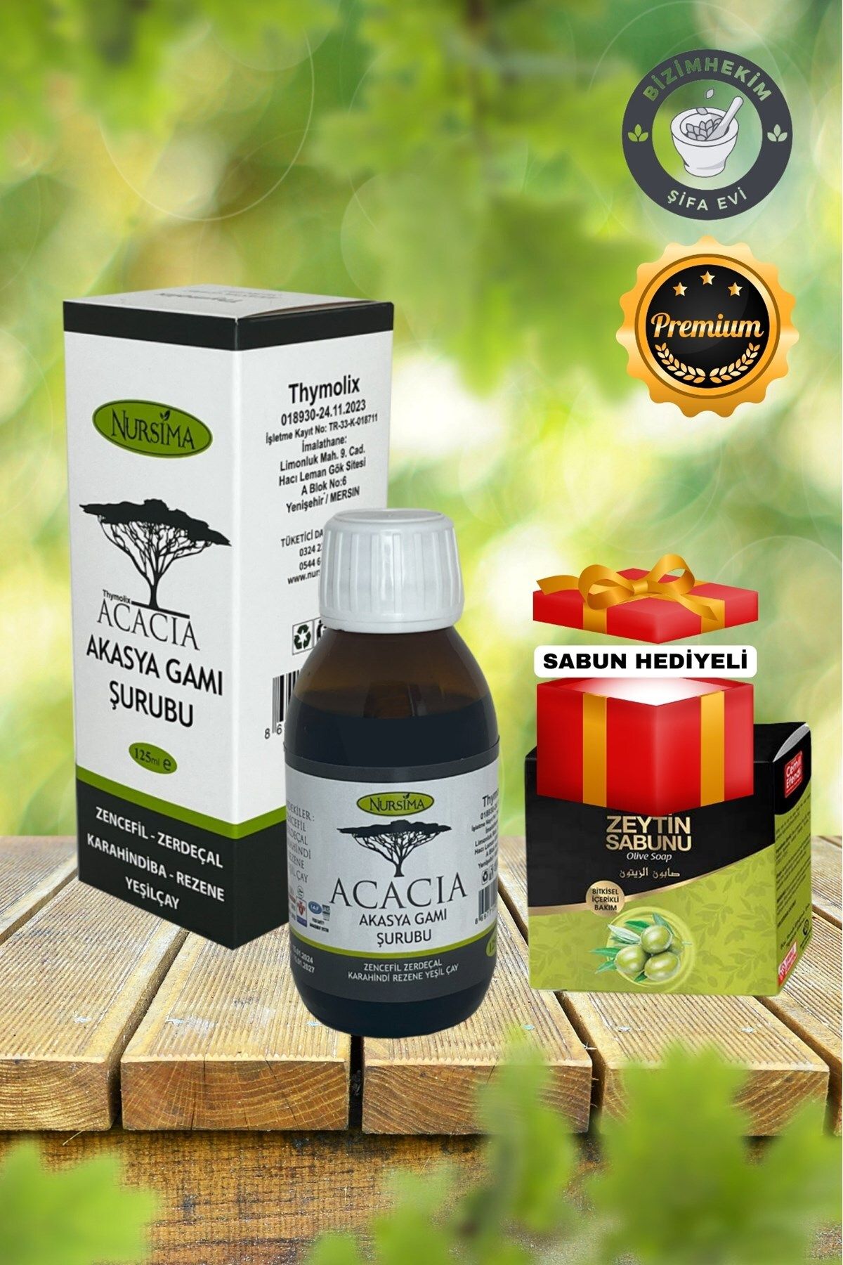 Nursima Acacia Akasya Gamı Şurubu 125 ml Sabun Hediyeli