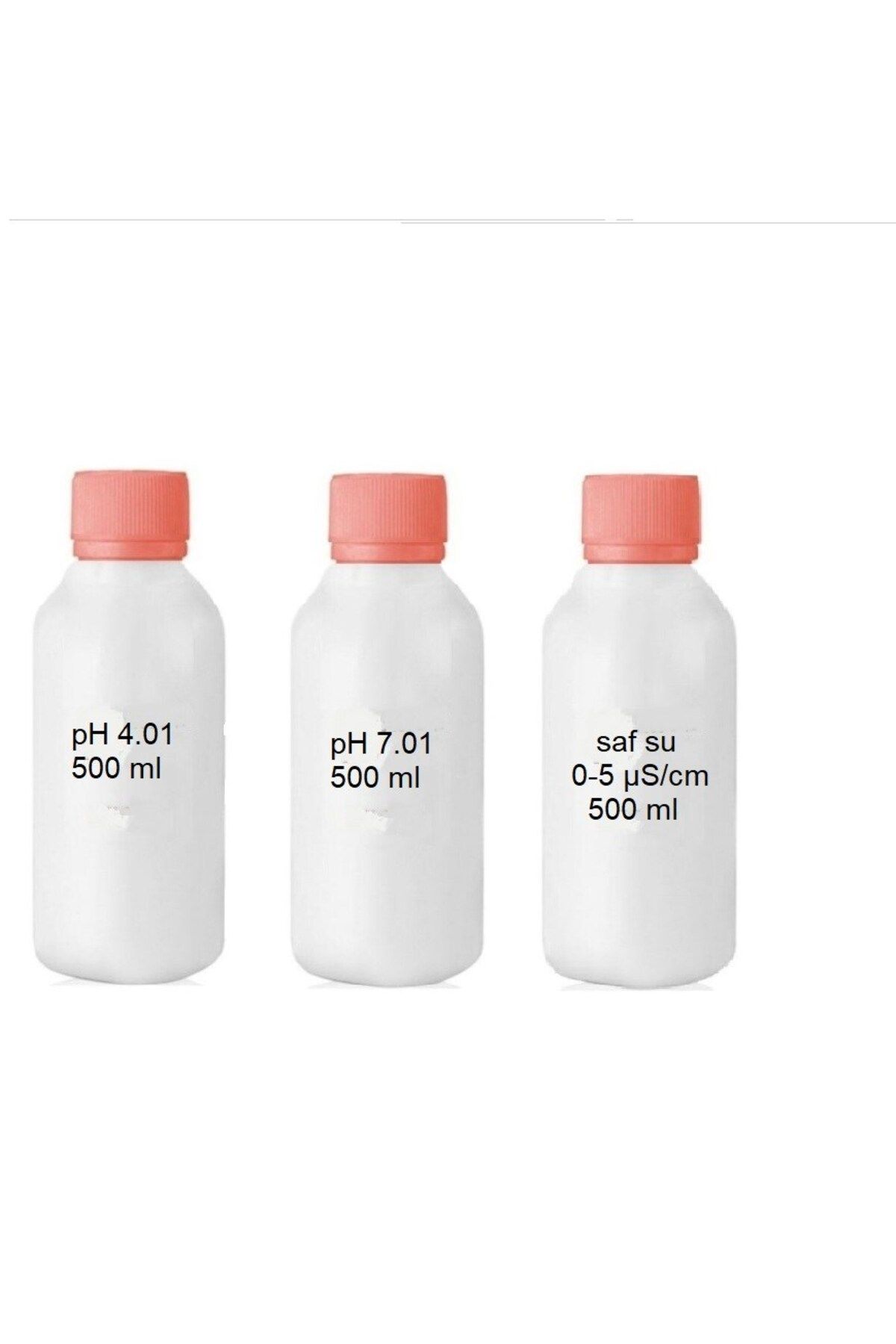 TEKNO İSTANBUL pH 4.01 - 7.01 Saf Su Distile Su Kalibrasyon Sıvıları 500 ML