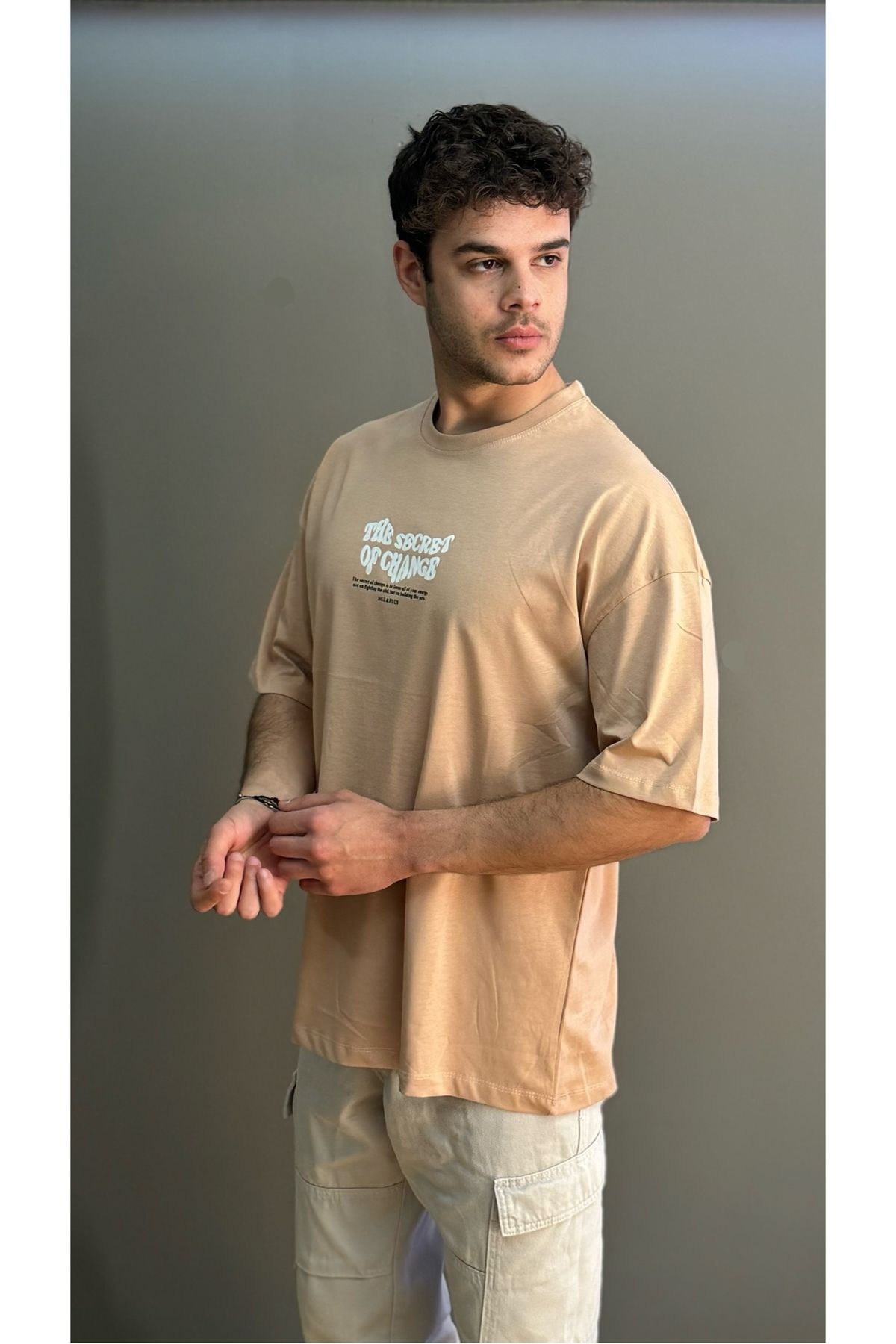 SOKAKMODA Erkek oversize baskılı %100 t-shirt