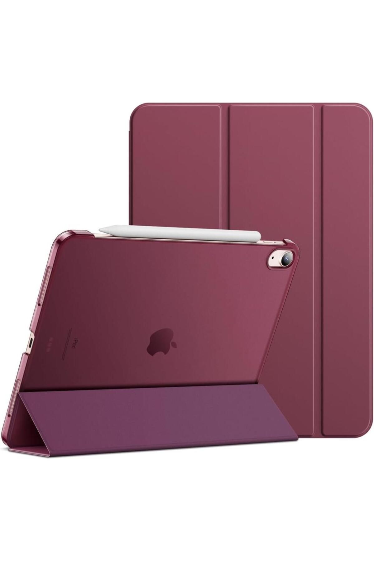 UnDePlus iPad Air 11inç 2024 Air 4/5/6.Nesil 10.9" Uyumlu Kılıf PU Deri Smart Standlı Case (10.N