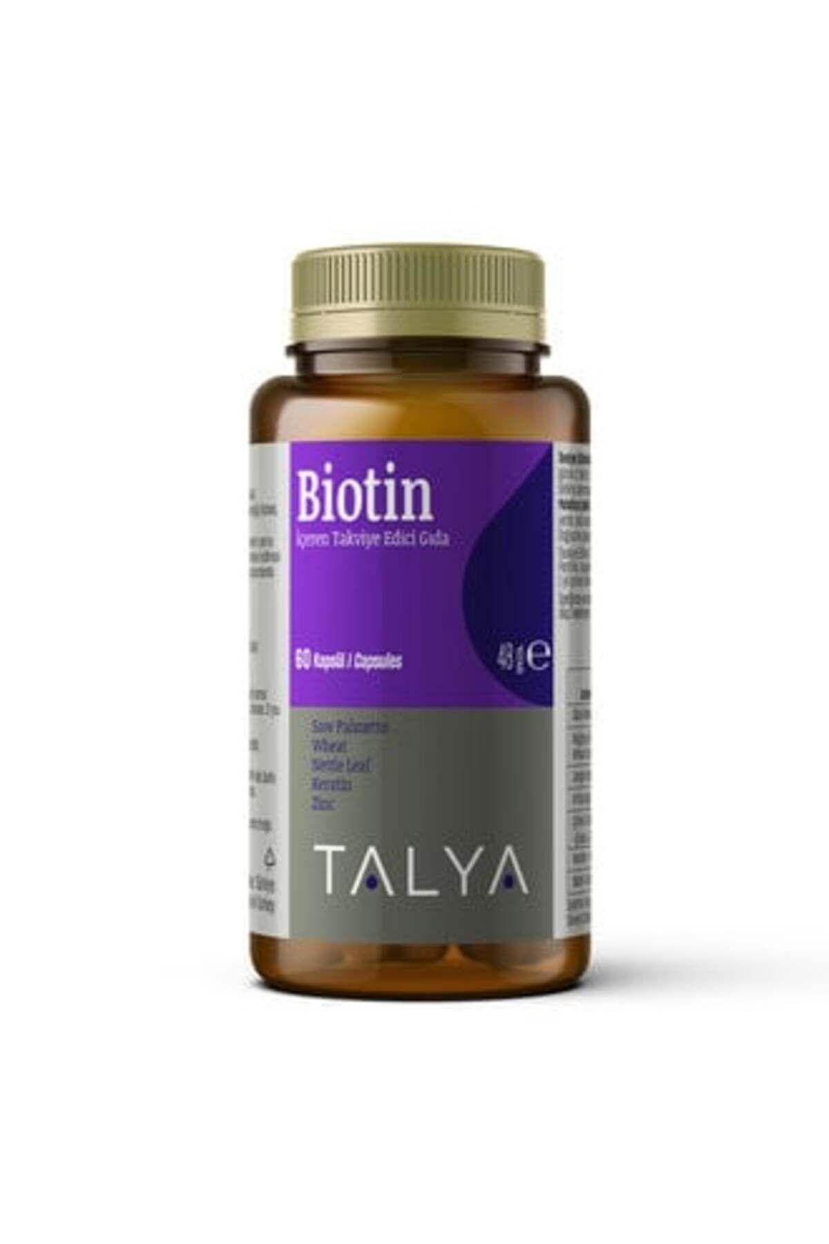 Talya Biotin İçeren Takviye Edici Gıda 60 Kapsül 48 G ( 2 ADET )