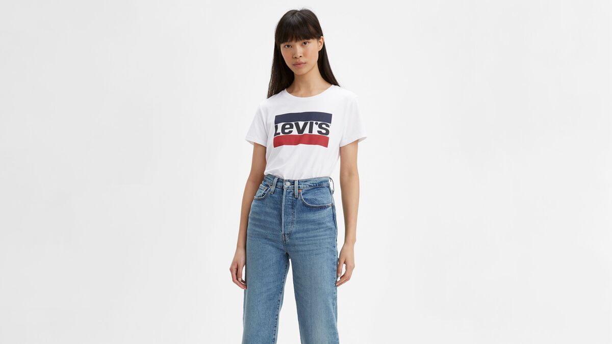 Levi's The Perfect Tee Tr Sportswear Beyaz Kadın Tişört