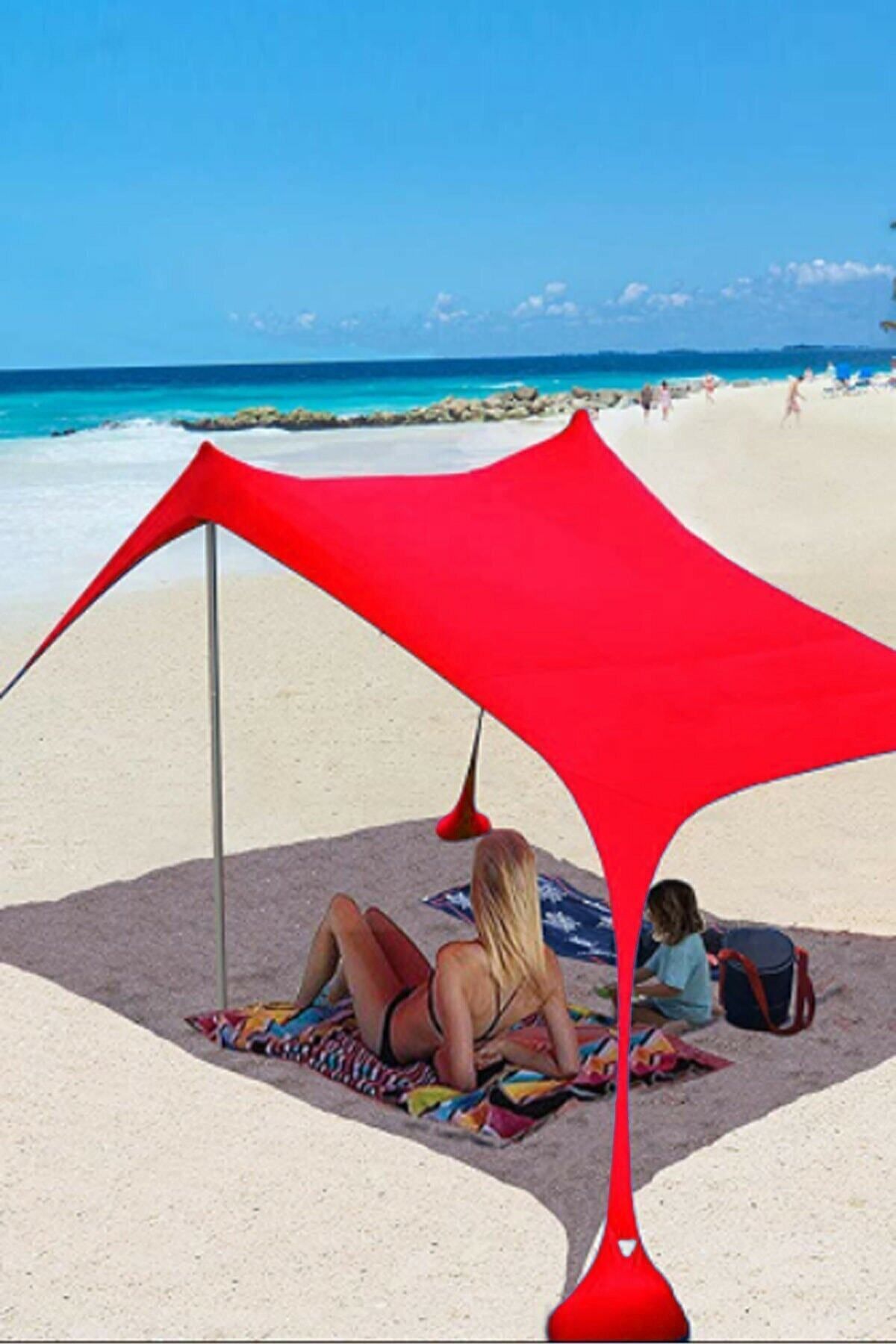 Bundera Markise Gölgelik Tente Plaj Şemsiyesi Bahçe Teras Kamp Piknik Güneşlik Tatil Şemsiye 2.3 Metre