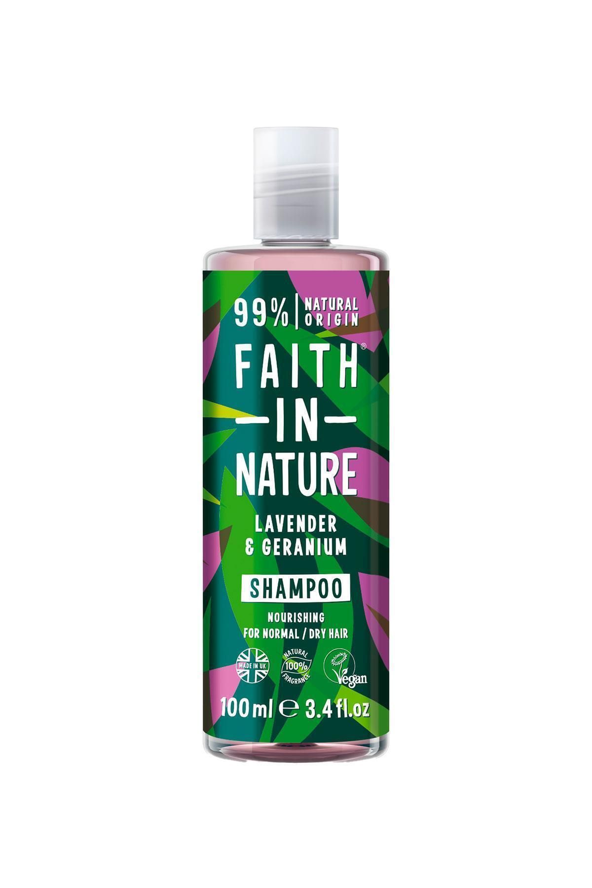 Faith In Nature %99 Doğal Rahatlatıcı Şampuan Normal & Kuruya Dönük Saçlar Için (LAVANTA & SARDUNYA, 100 ML)