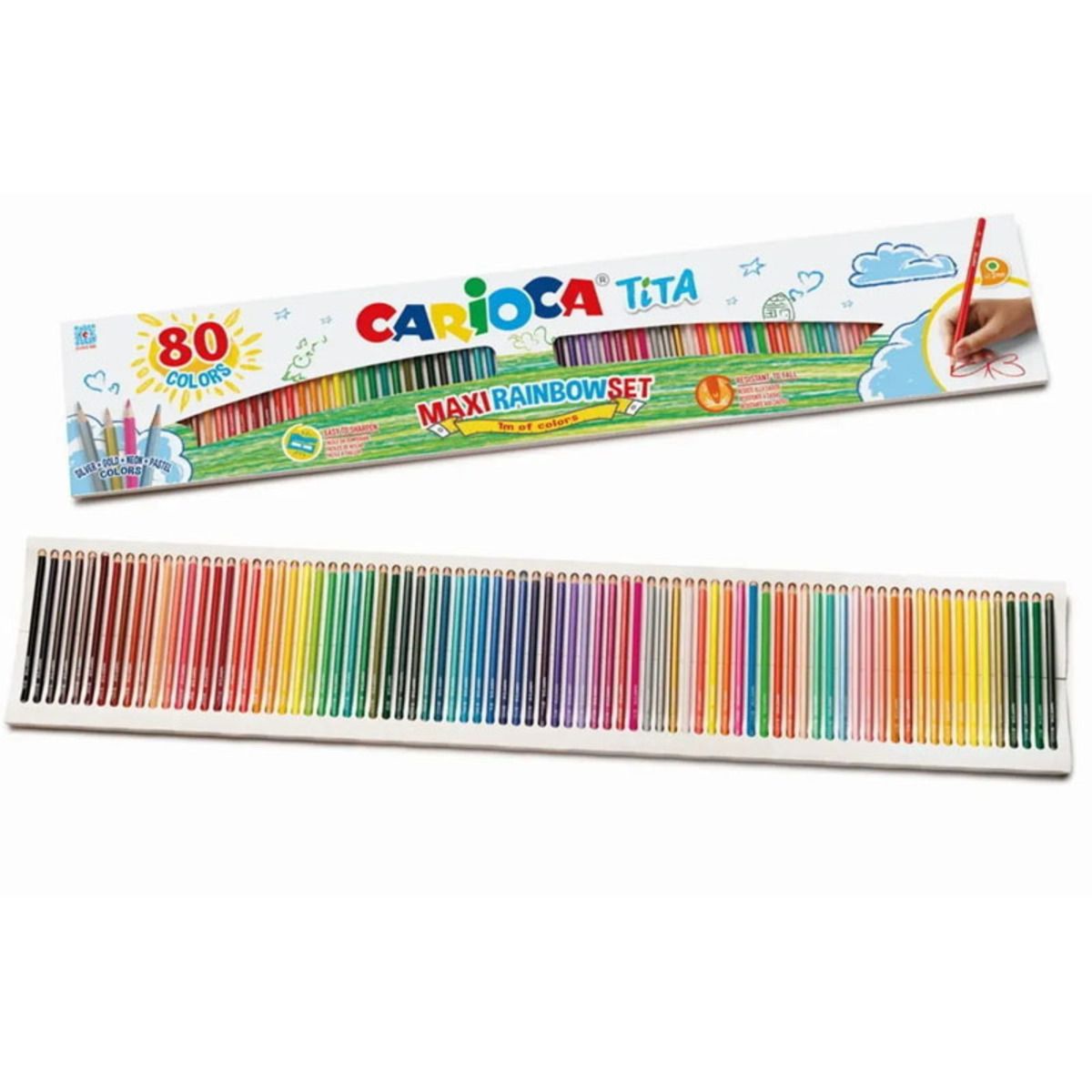 Carioca Tıta 80 Renk Kuru Boya Gökkuşağı Set 42890
