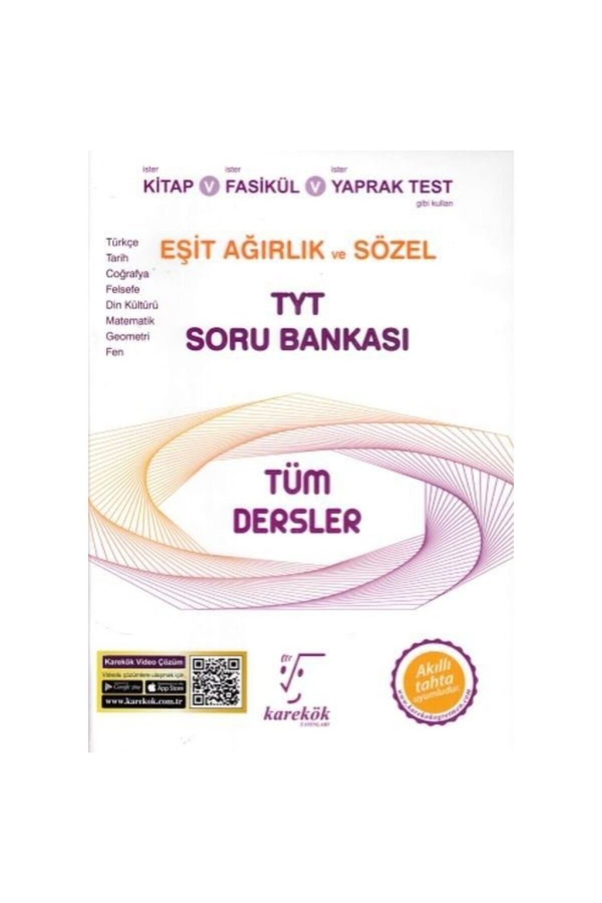 Karekök Yayınları Karekök Tyt Tüm Dersler Eşit Ağırlık Ve Sözel Soru Bankası