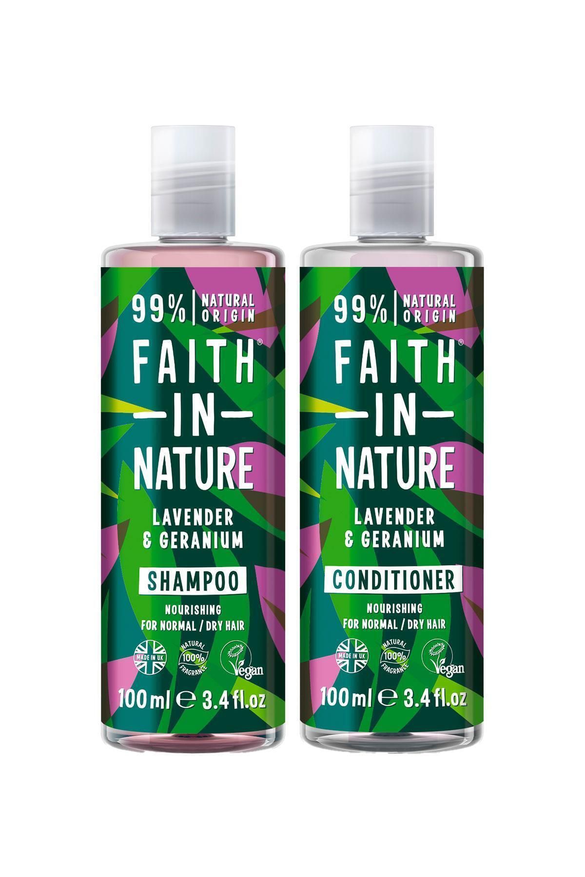 Faith In Nature %99 Doğal Rahatlatıcı Lavanta&sardunya Şampuan Saç kremi 100 ml
